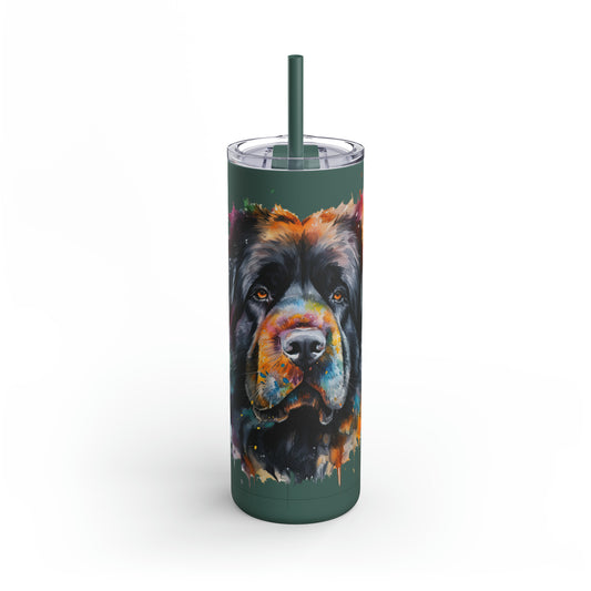 Newfoundland Dog 2 Maars Maker Skinny Matte Tumbler, 20oz