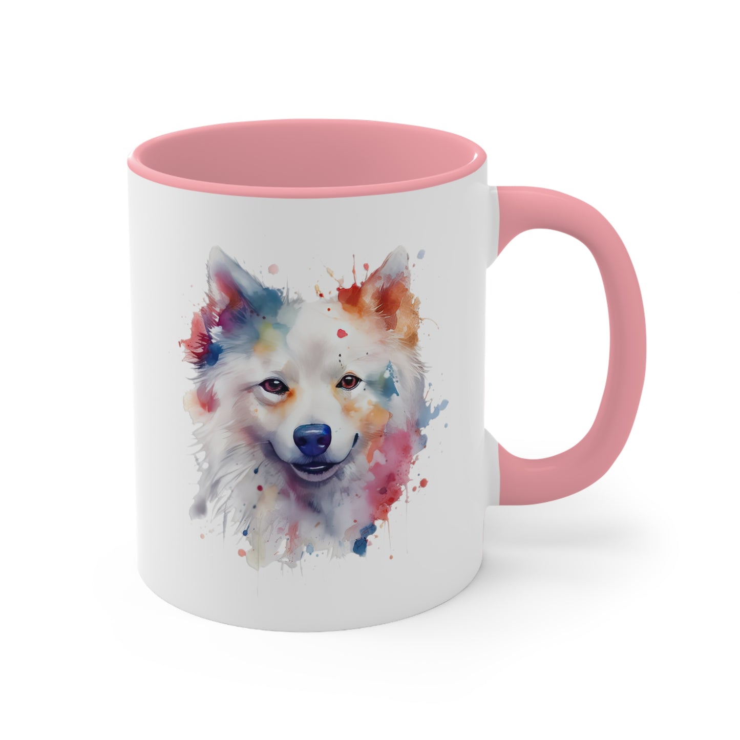 American Eskimo Dog 1 Accent Mugs