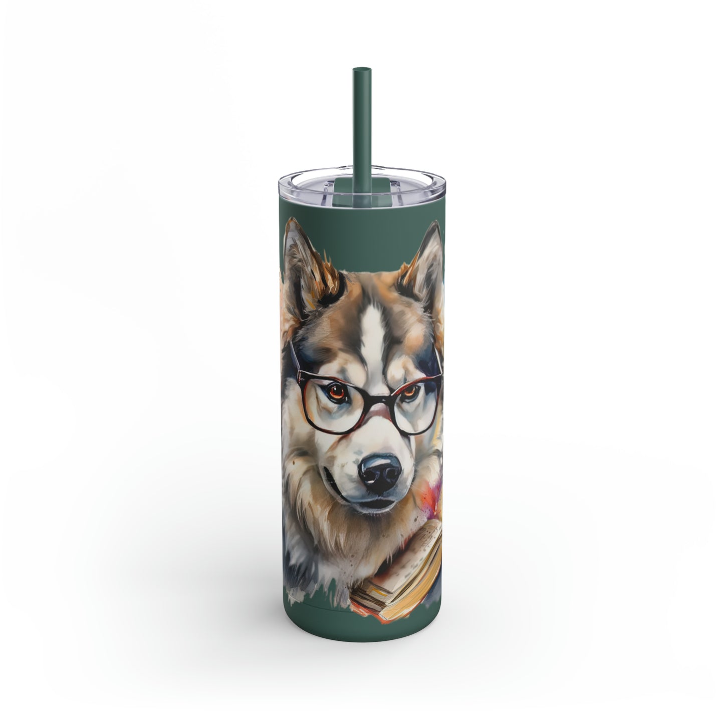 Alaskan Malamute 4 Maars Maker Skinny Matte Tumbler, 20oz