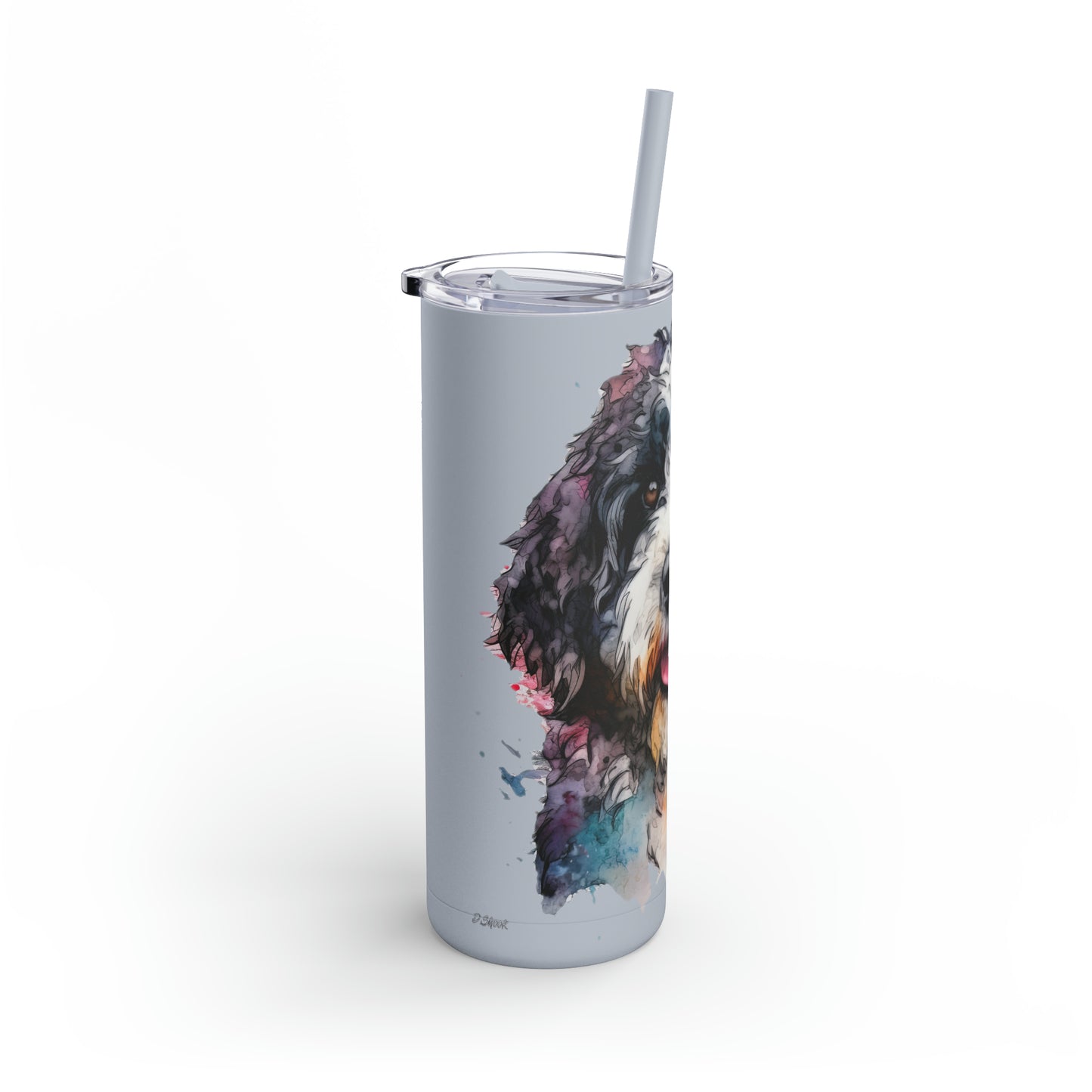 Portuguese Water Dog 2 Maars Maker Skinny Matte Tumbler, 20oz
