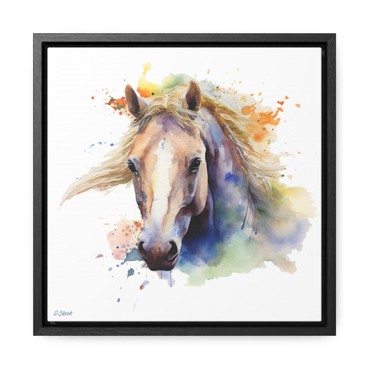 Horse Rescue 19 Gallery Canvas Wraps, Square Frame