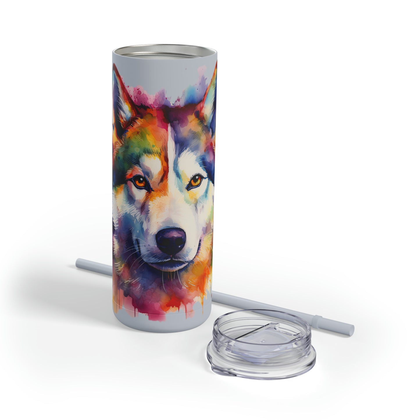 Siberian Husky 1 Maars Maker Skinny Matte Tumbler, 20oz