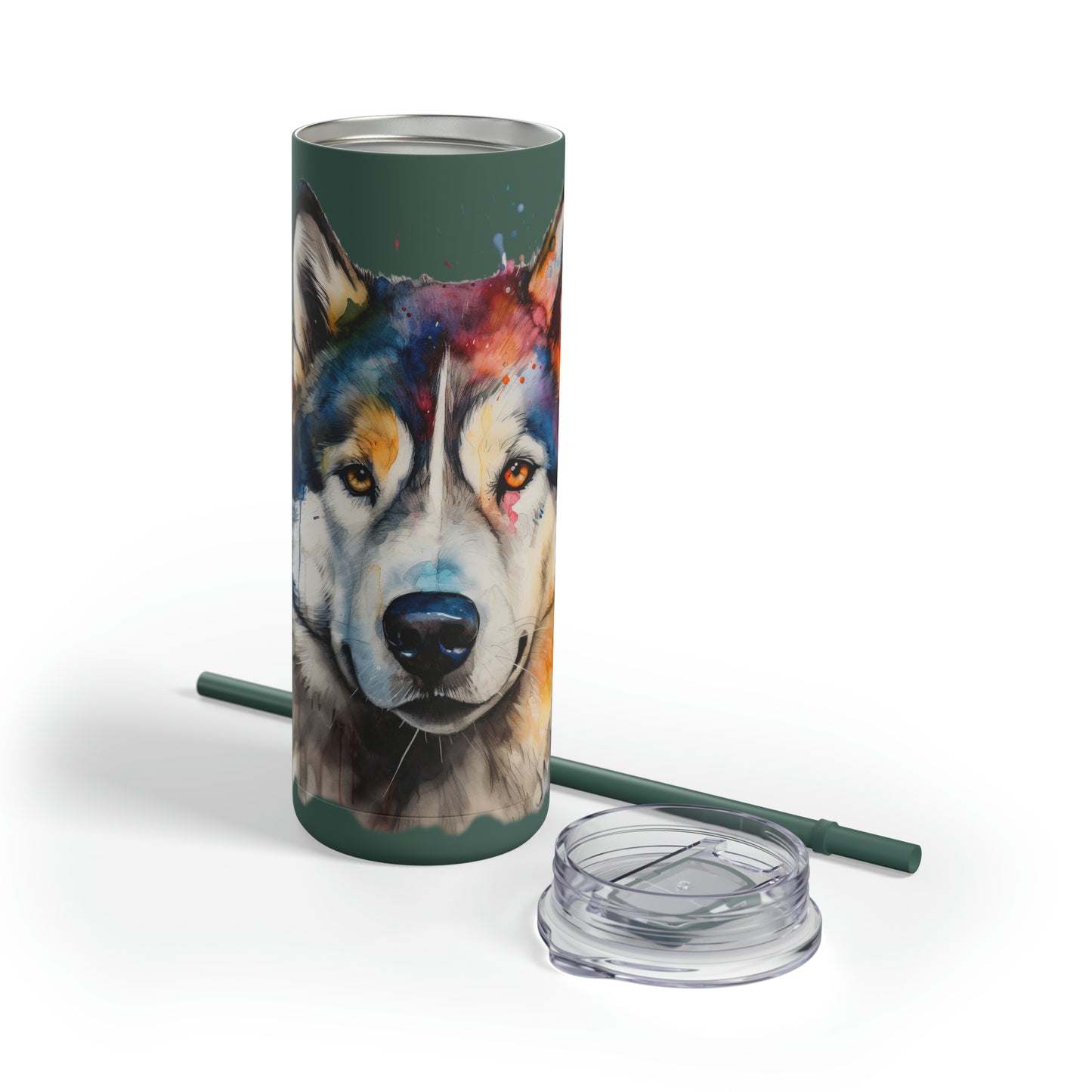 Alaskan Malamute 3 Maars Maker Skinny Matte Tumbler, 20oz