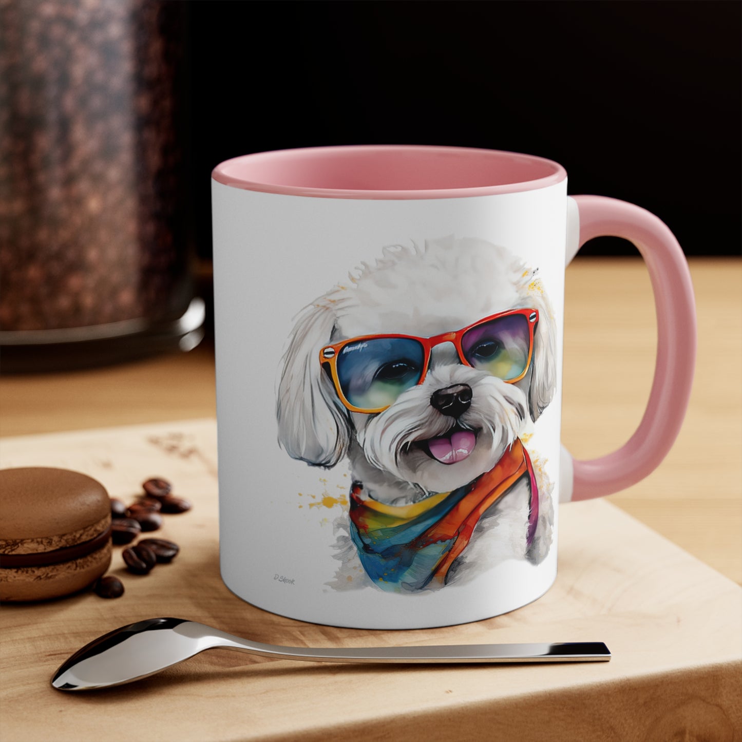 Bichon Frise 5 Accent Mugs