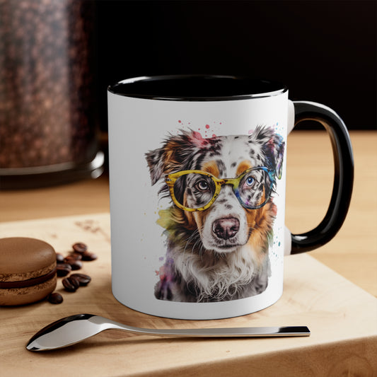 Australian Shepherd 4 Accent Mugs