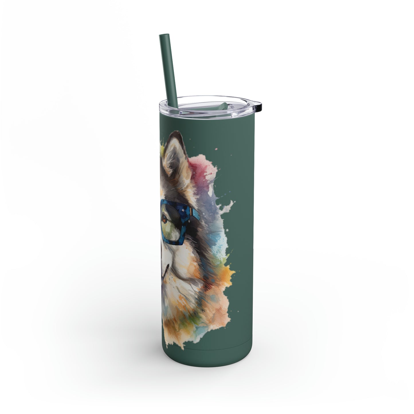 Alaskan Malamute 5 Maars Maker Skinny Matte Tumbler, 20oz