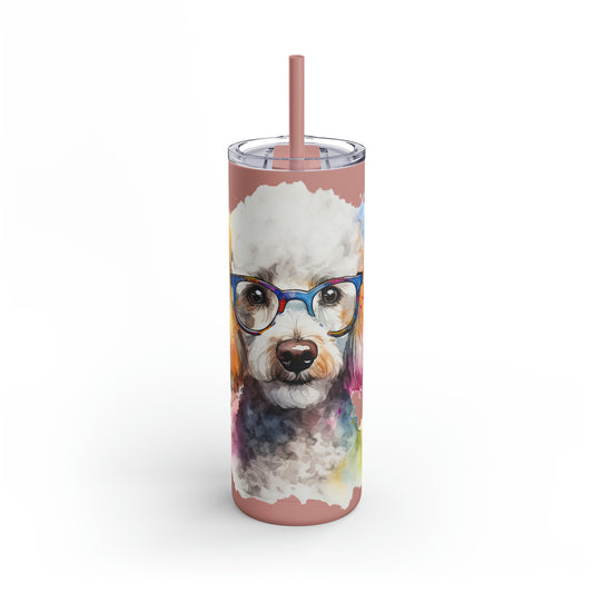 Poodle 10 Maars Maker Skinny Matte Tumbler, 20oz