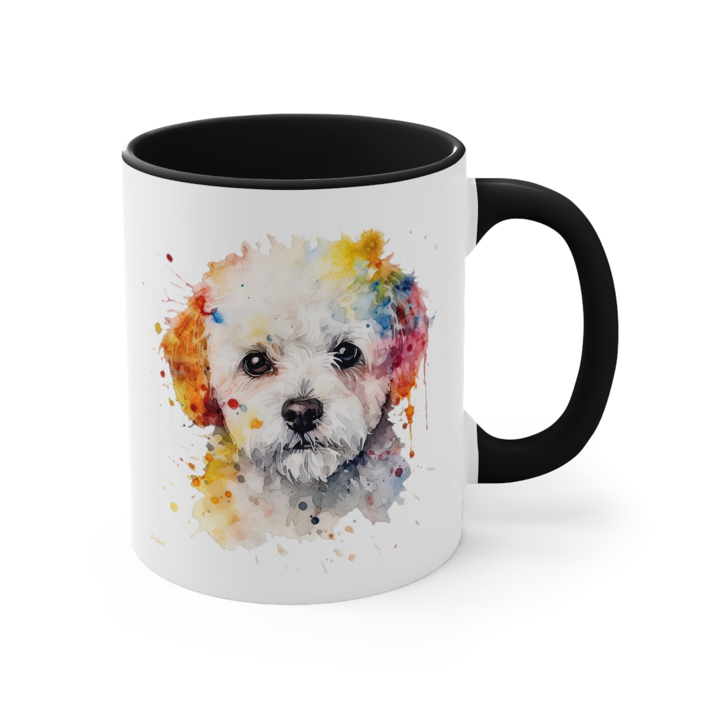 Bichon Frise 2 Accent Mugs