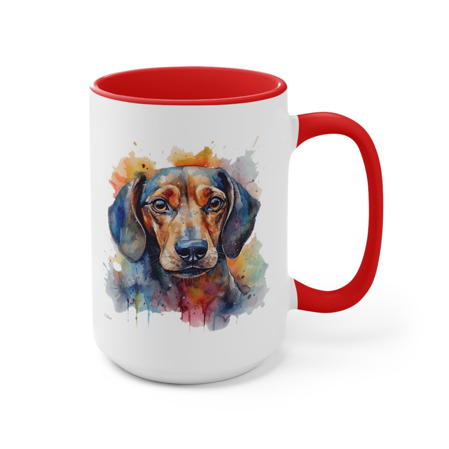 Dachshund 4 Accent Mugs