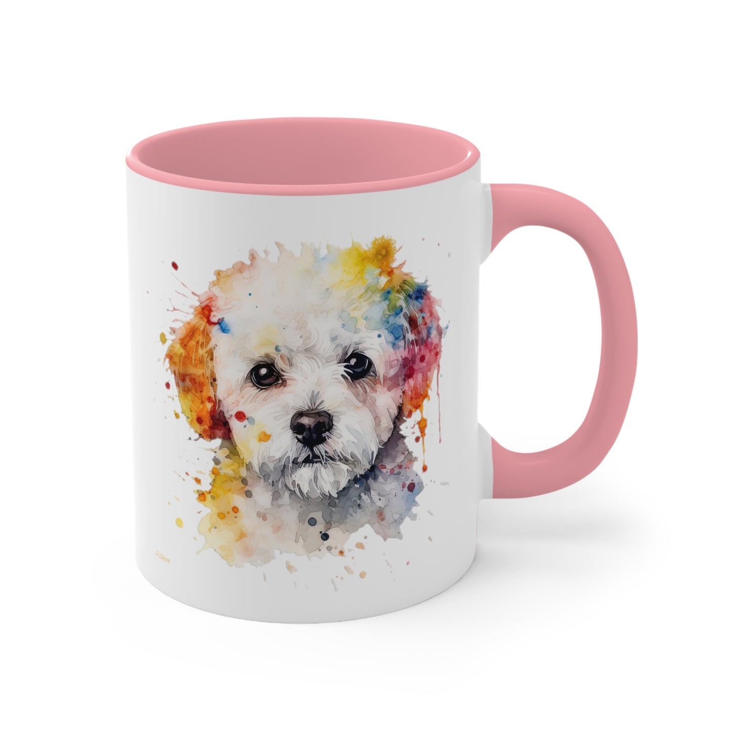 Bichon Frise 2 Accent Mugs