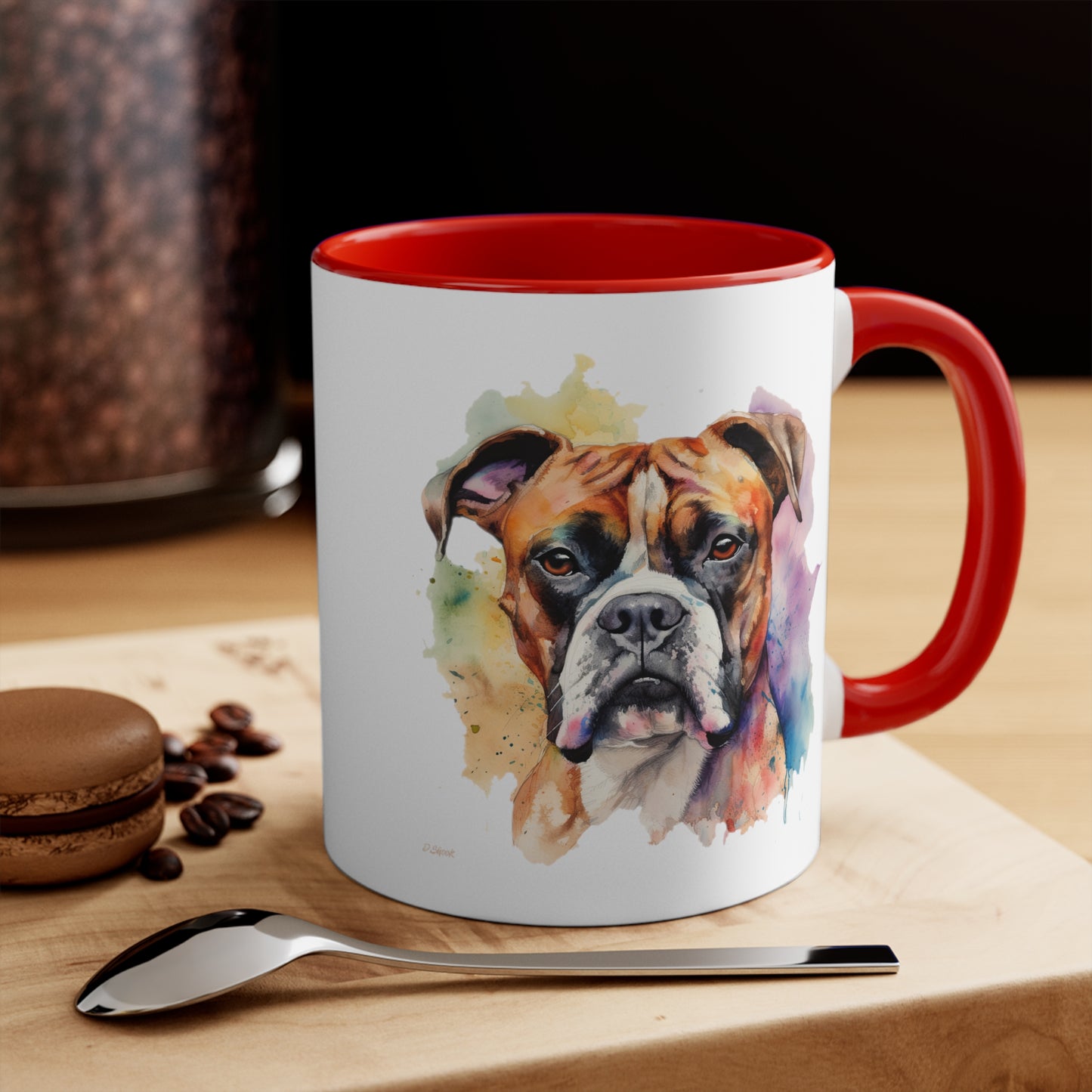 Boxer 2 Accent Mugs