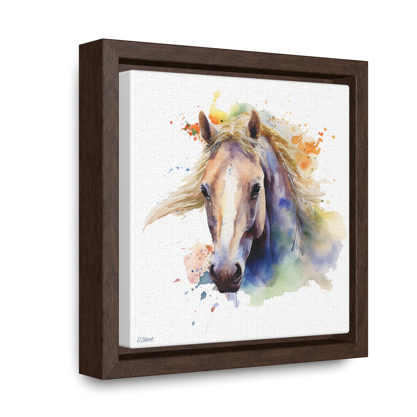 Horse Rescue 19 Gallery Canvas Wraps, Square Frame