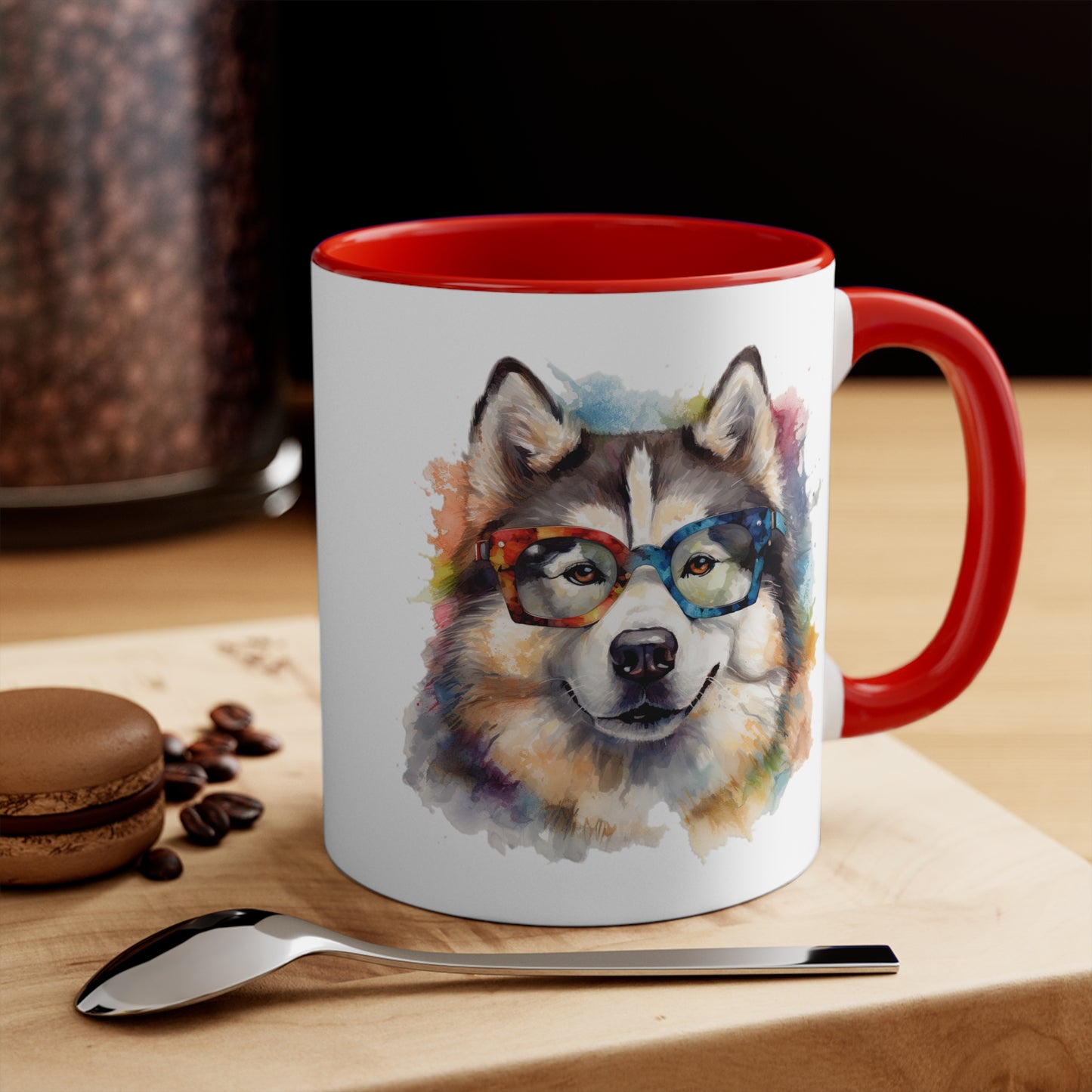 Alaskan Malamute 5 Accent Mugs