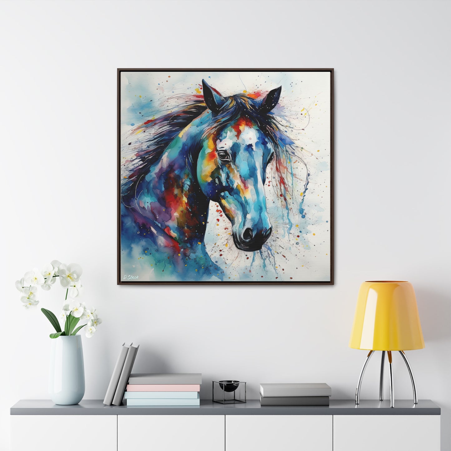 Wild Horse Gallery Canvas Wraps, Square Frame