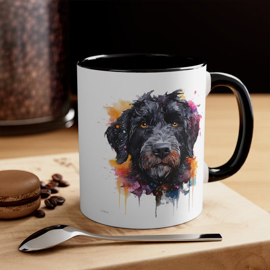 Portuguese Water Dog 5 Accent Mugs