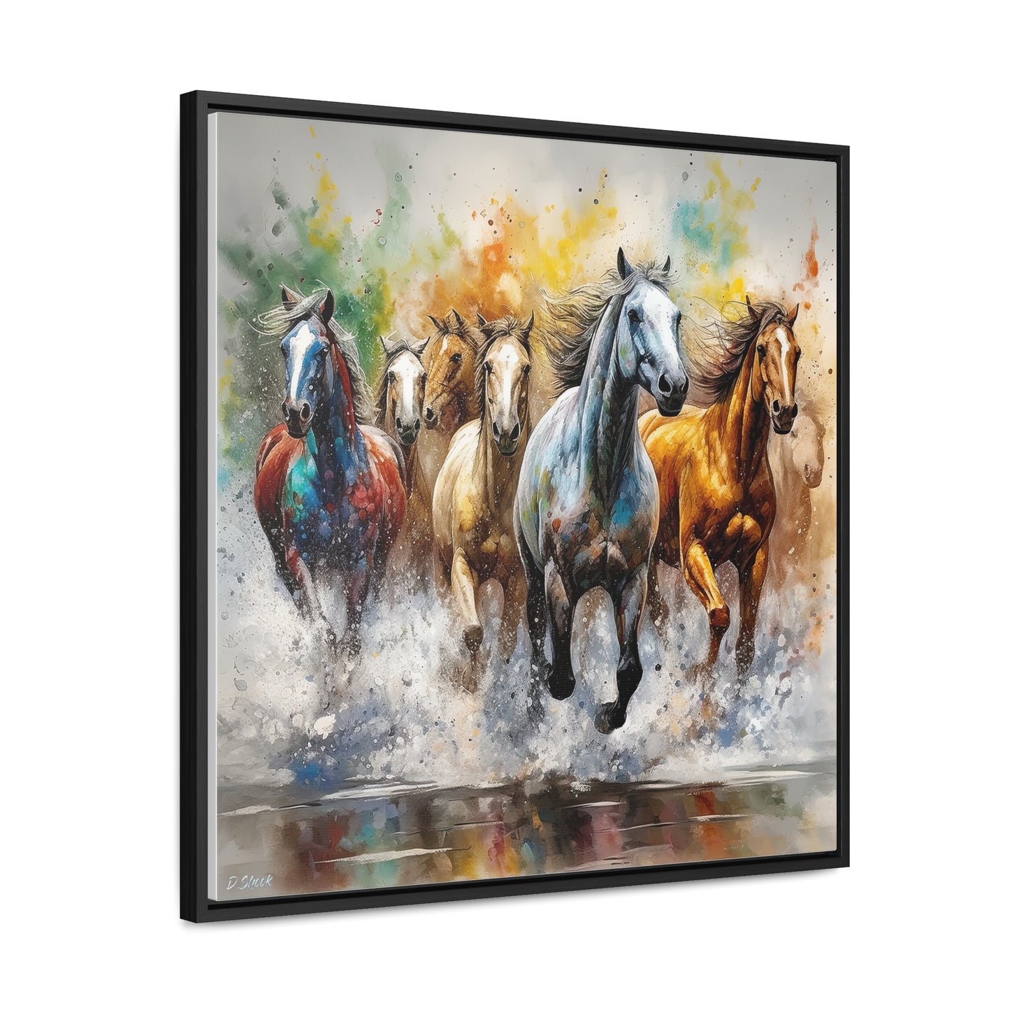 Horse Rescue 16 Gallery Canvas Wraps, Square Frame