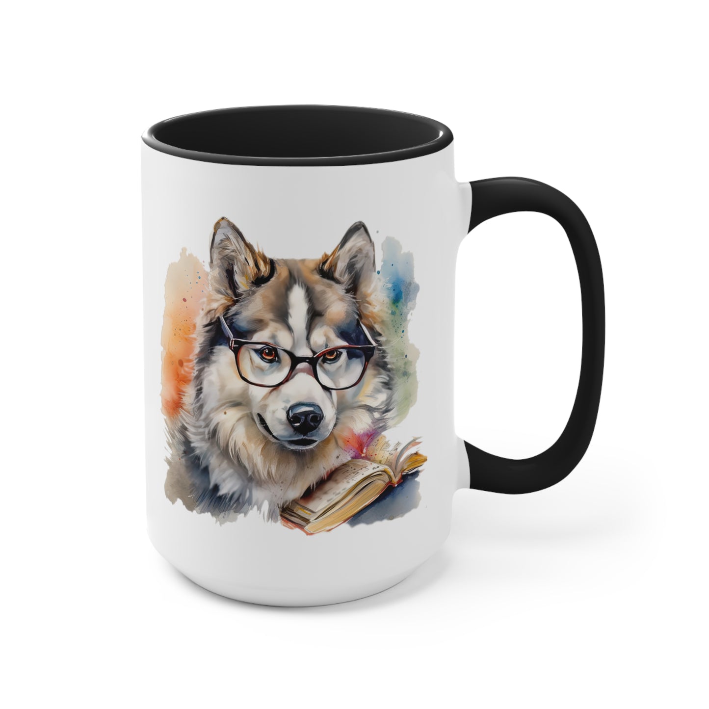 Alaskan Malamute 4 Accent Mugs