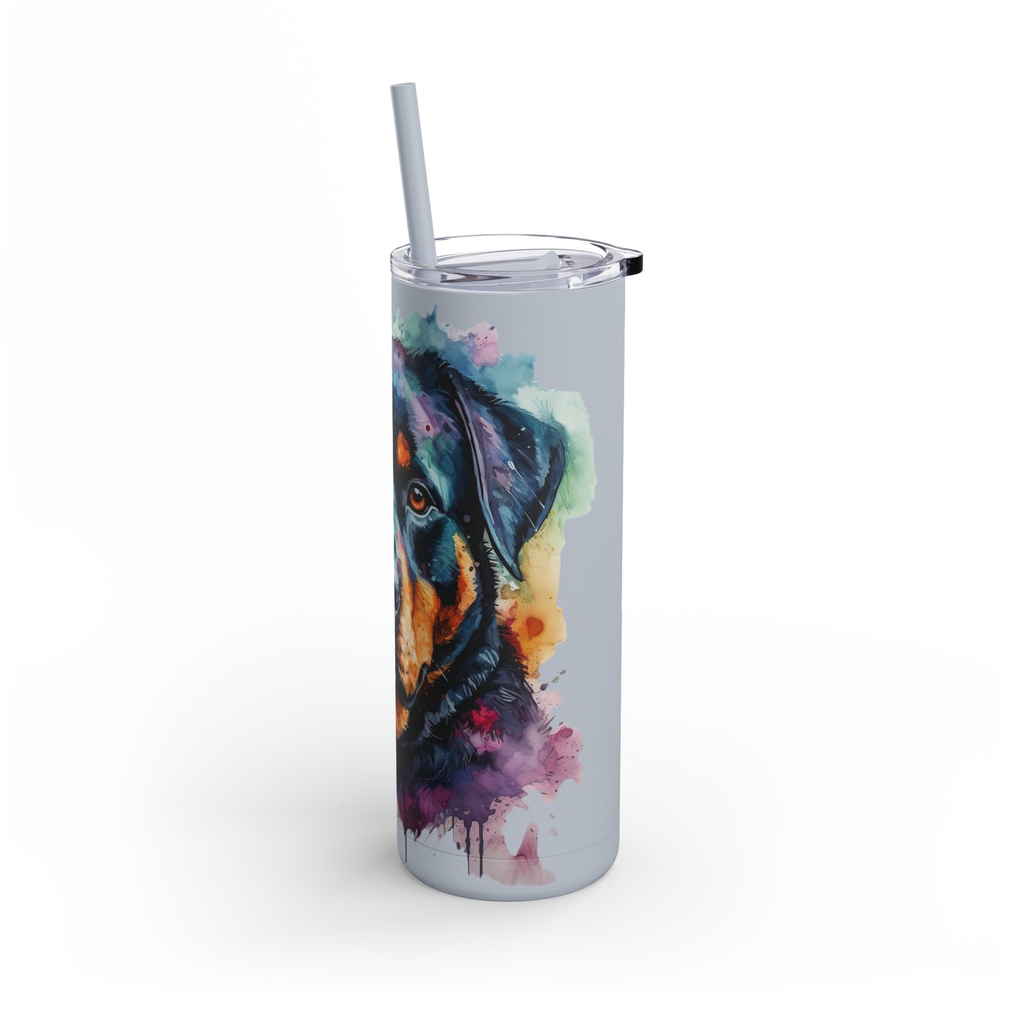 Rottweiler 2 Maars Maker Skinny Matte Tumbler, 20oz