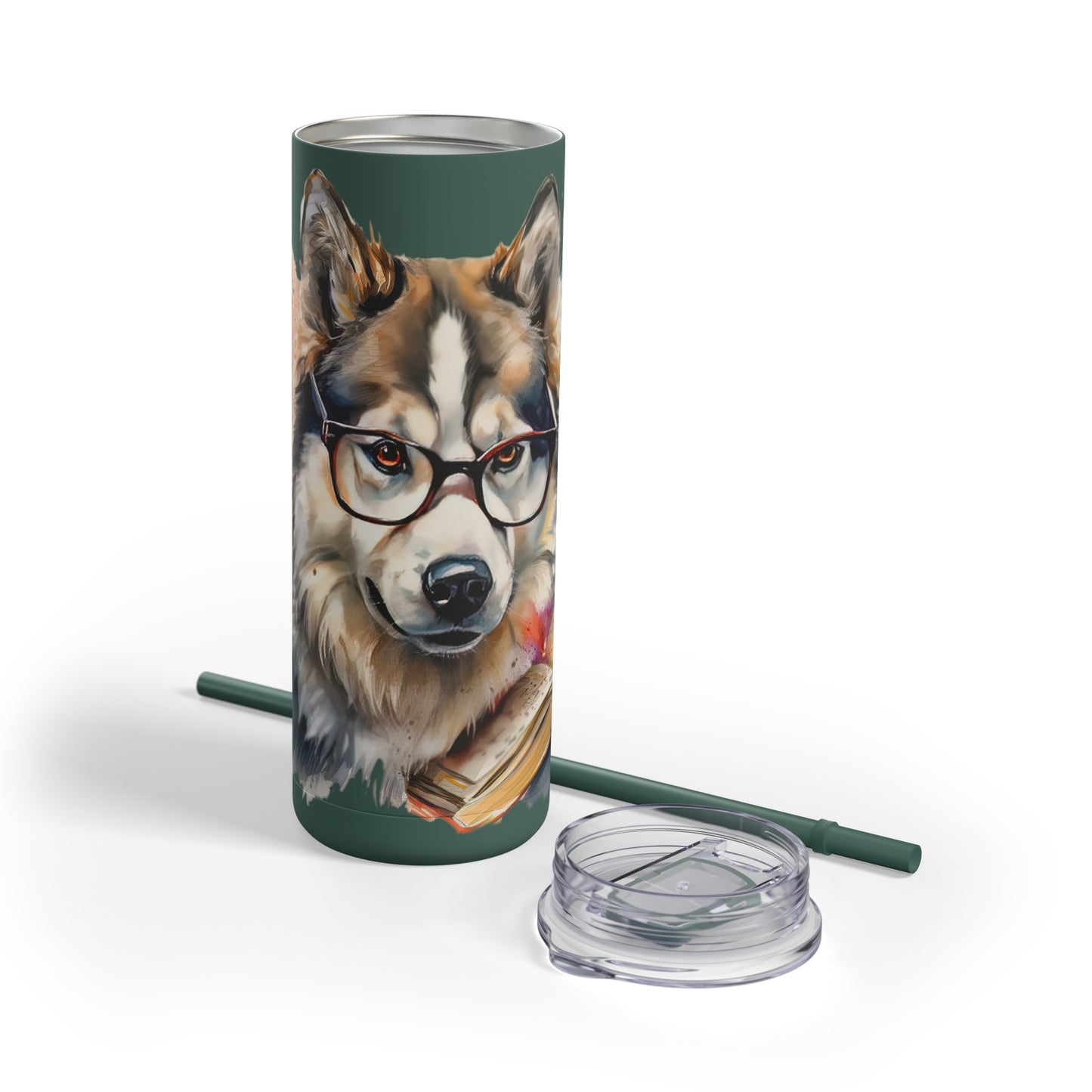 Alaskan Malamute 4 Maars Maker Skinny Matte Tumbler, 20oz