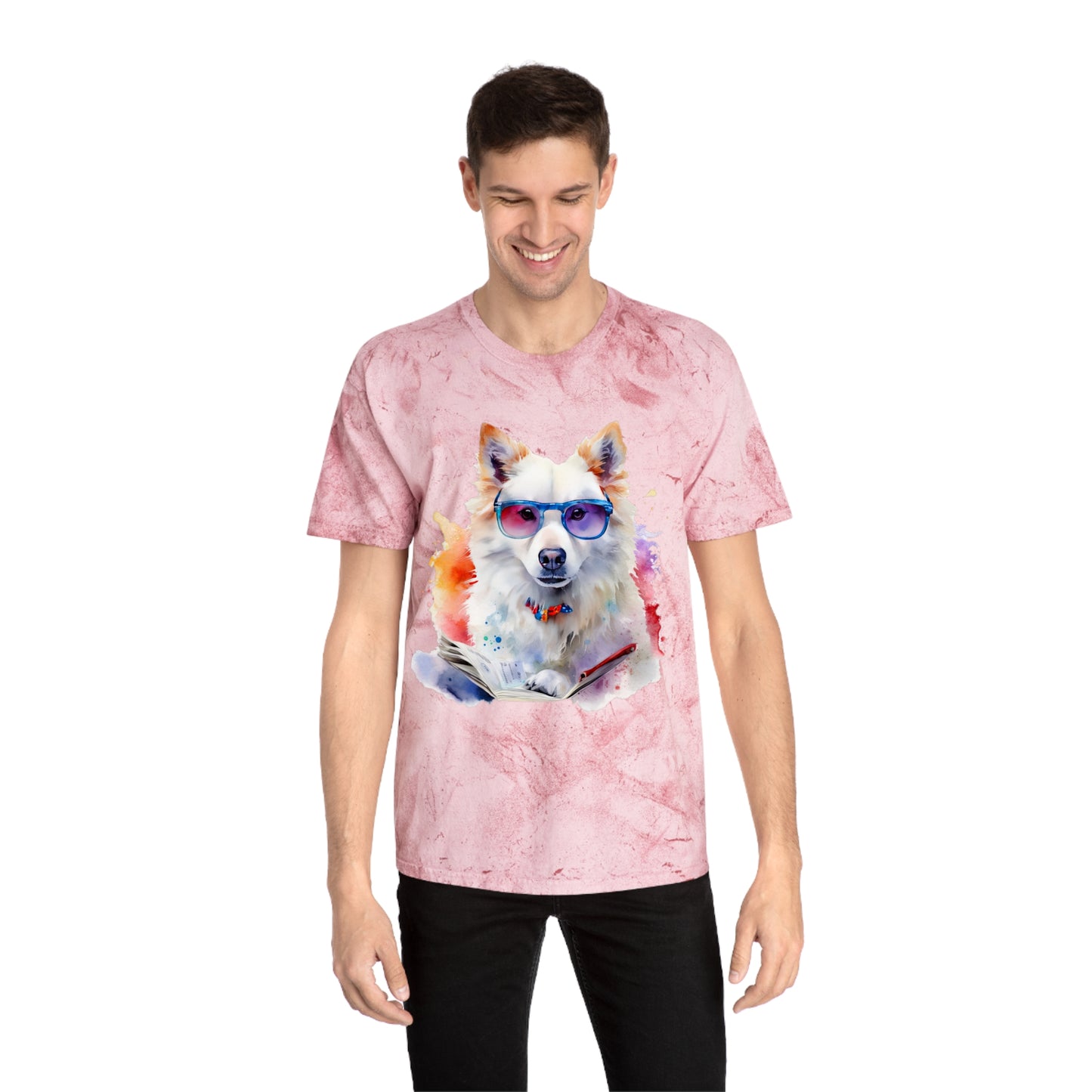 American Eskimo Dog 4 Unisex Color Blast T-Shirt