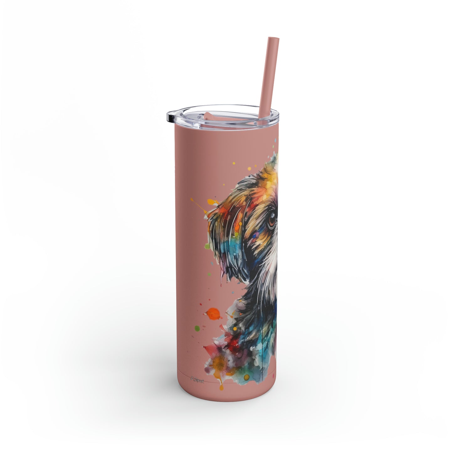 Shih Tzu 2 Maars Maker Skinny Matte Tumbler, 20oz