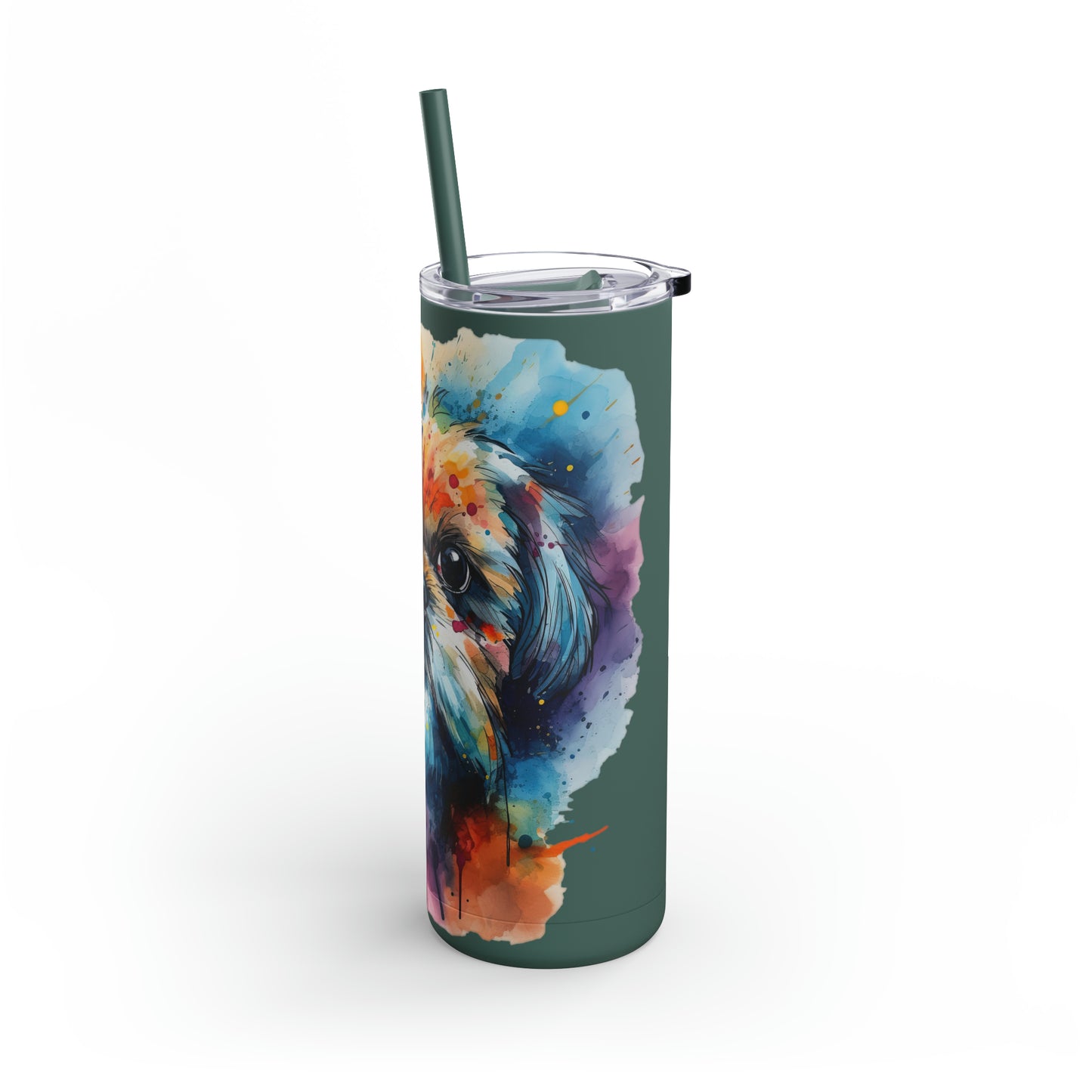 Shih Tzu 1 Maars Maker Skinny Matte Tumbler, 20oz