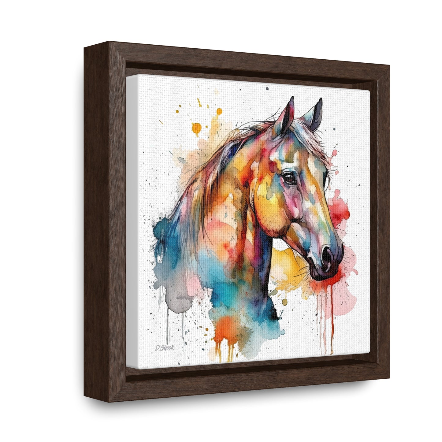 Horse Rescue 2 Gallery Canvas Wraps, Square Frame