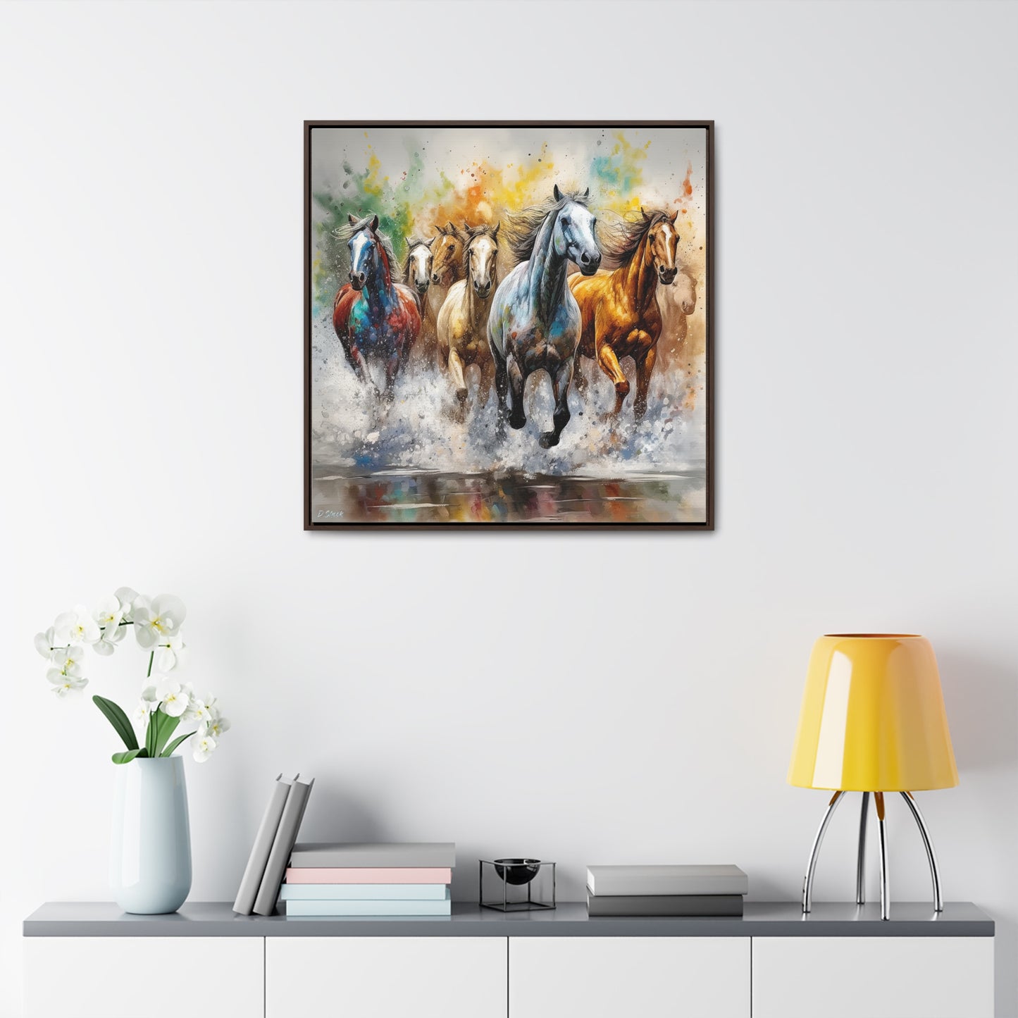 Horse Rescue 16 Gallery Canvas Wraps, Square Frame