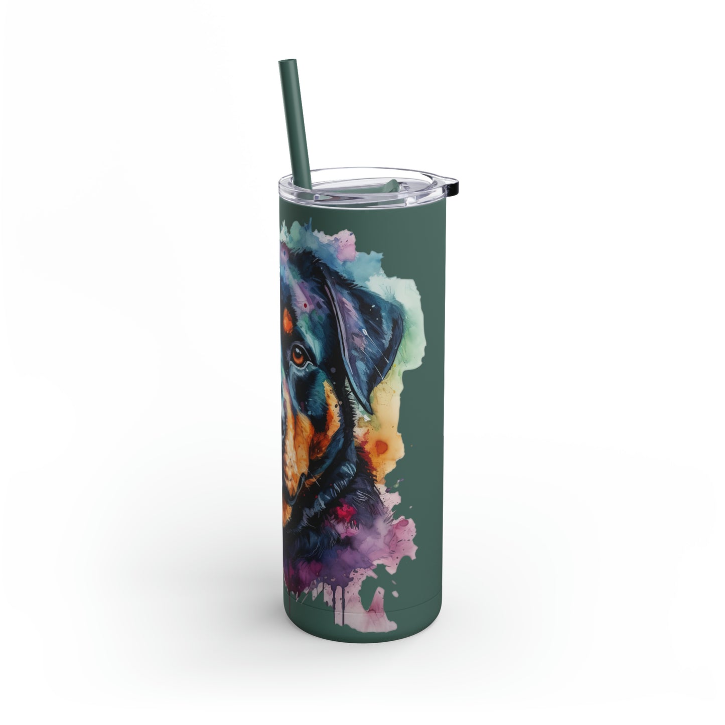 Rottweiler 2 Maars Maker Skinny Matte Tumbler, 20oz