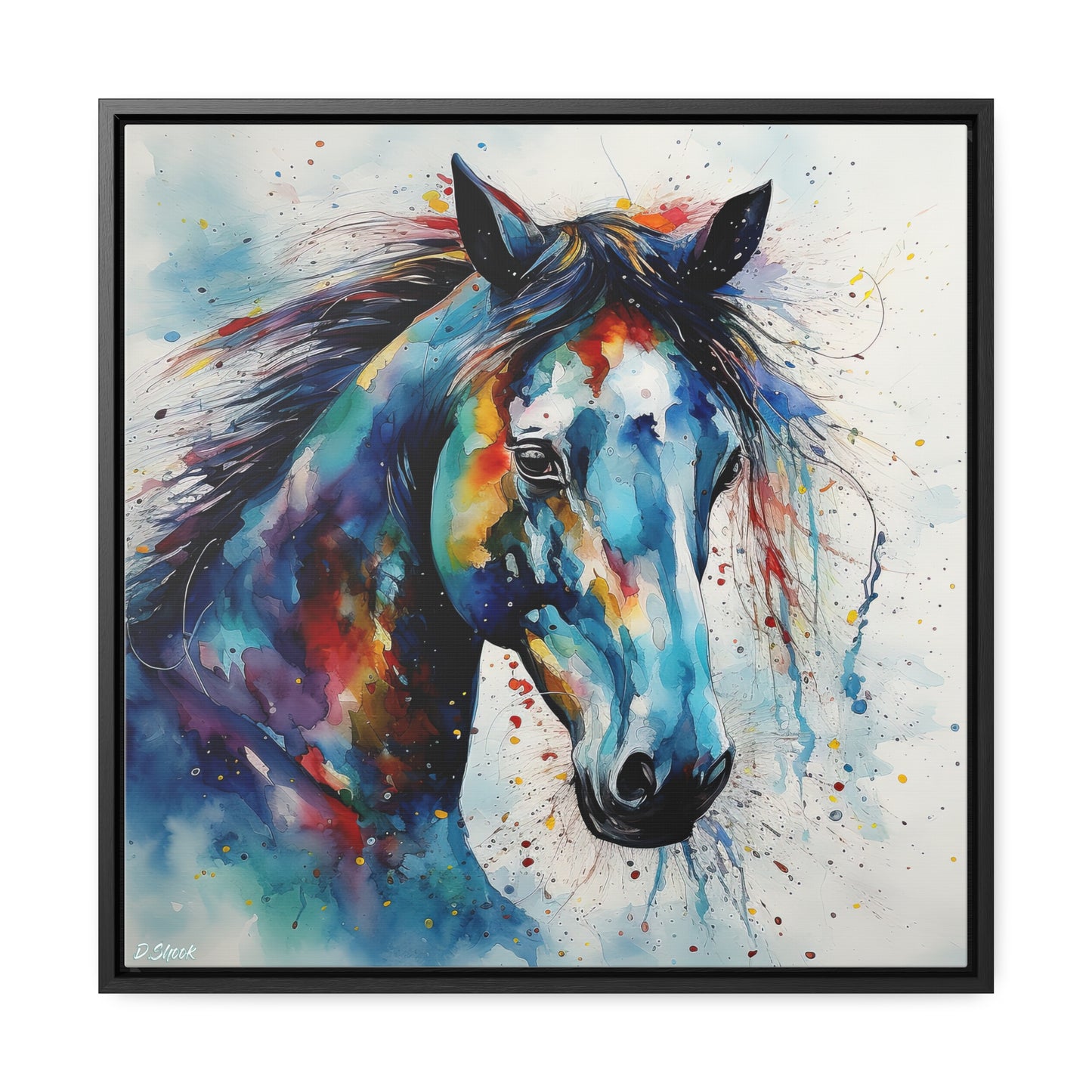 Wild Horse Gallery Canvas Wraps, Square Frame