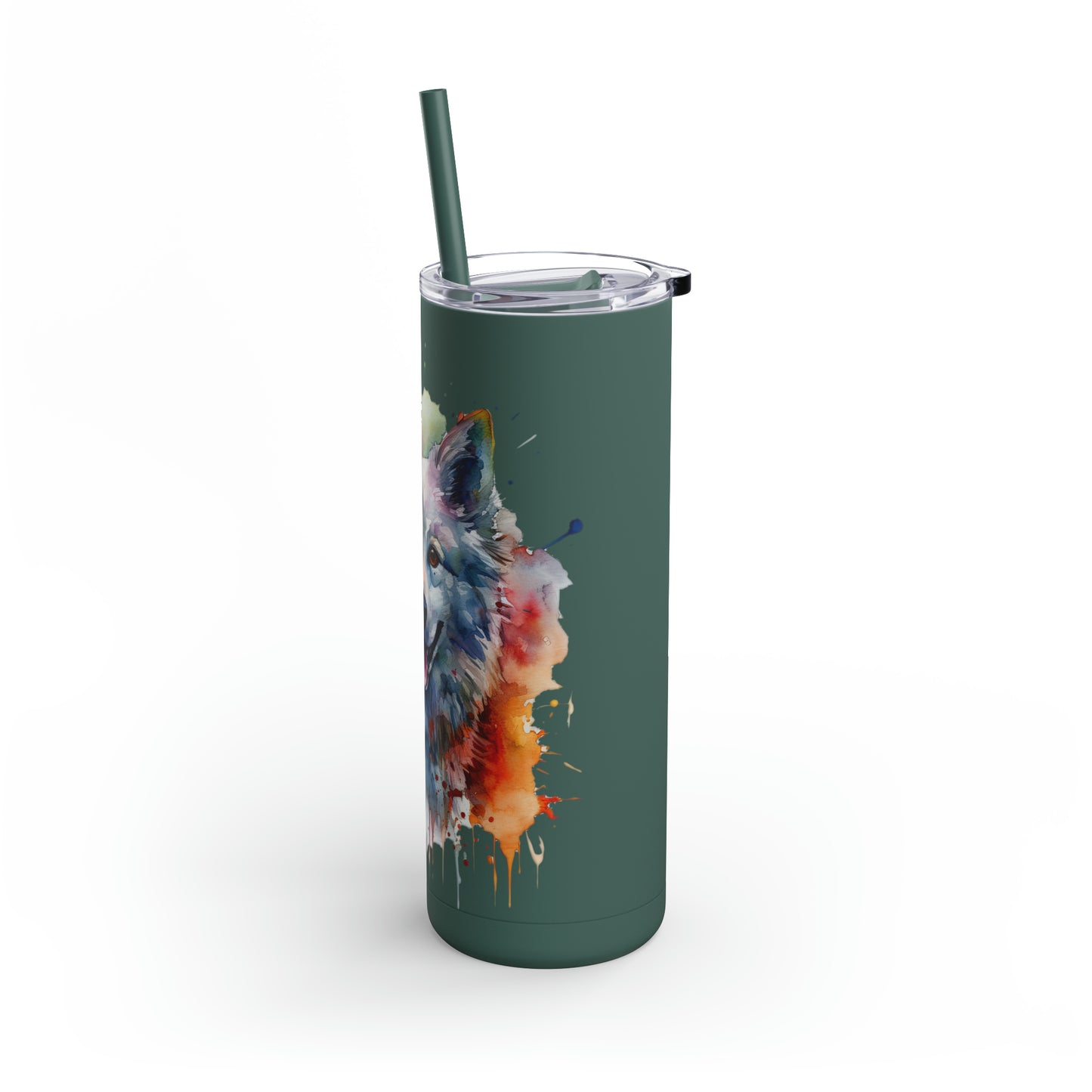 American Eskimo Dog 3 Maars Maker Skinny Matte Tumbler, 20oz