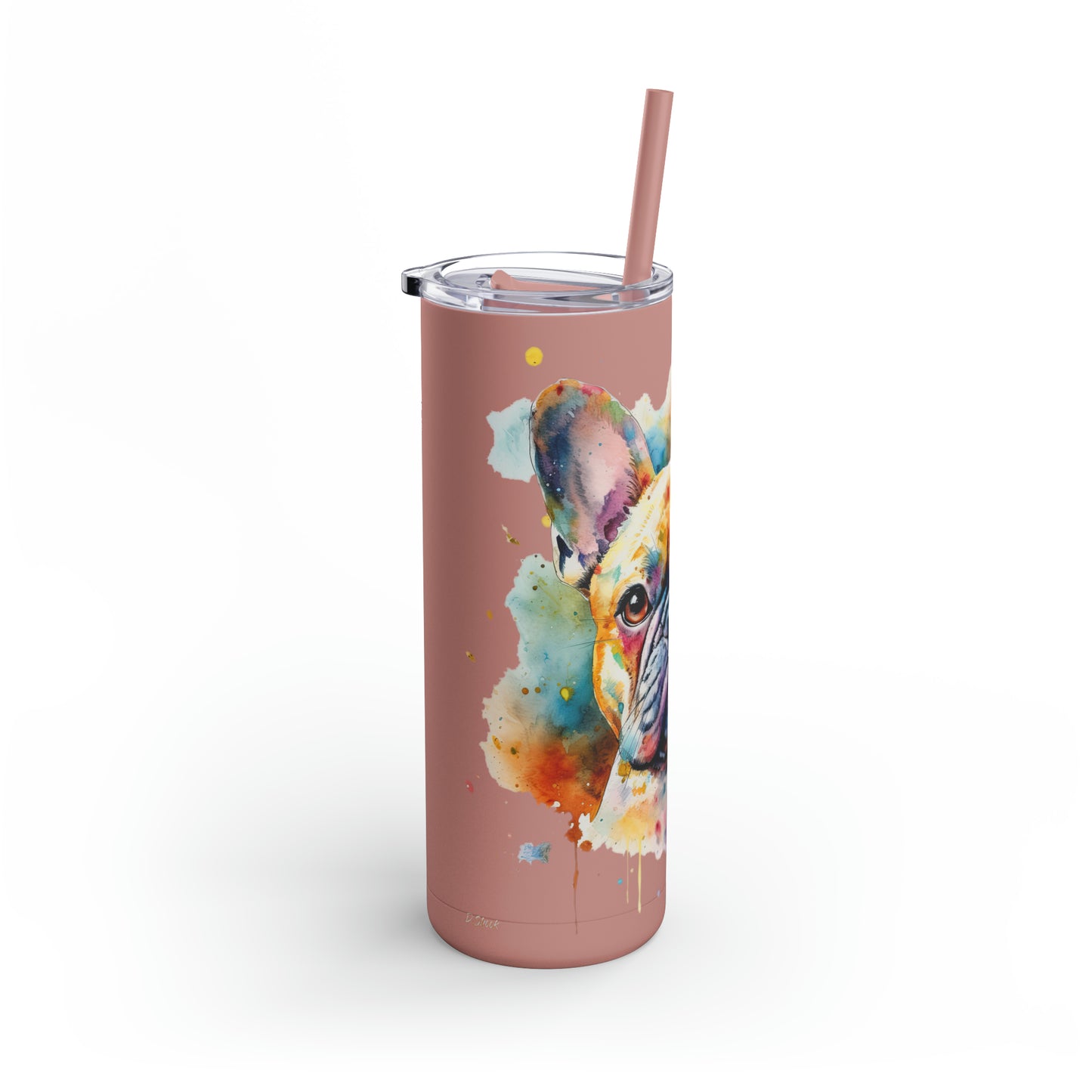 French Bulldog 1 Maars Maker Skinny Matte Tumbler, 20oz