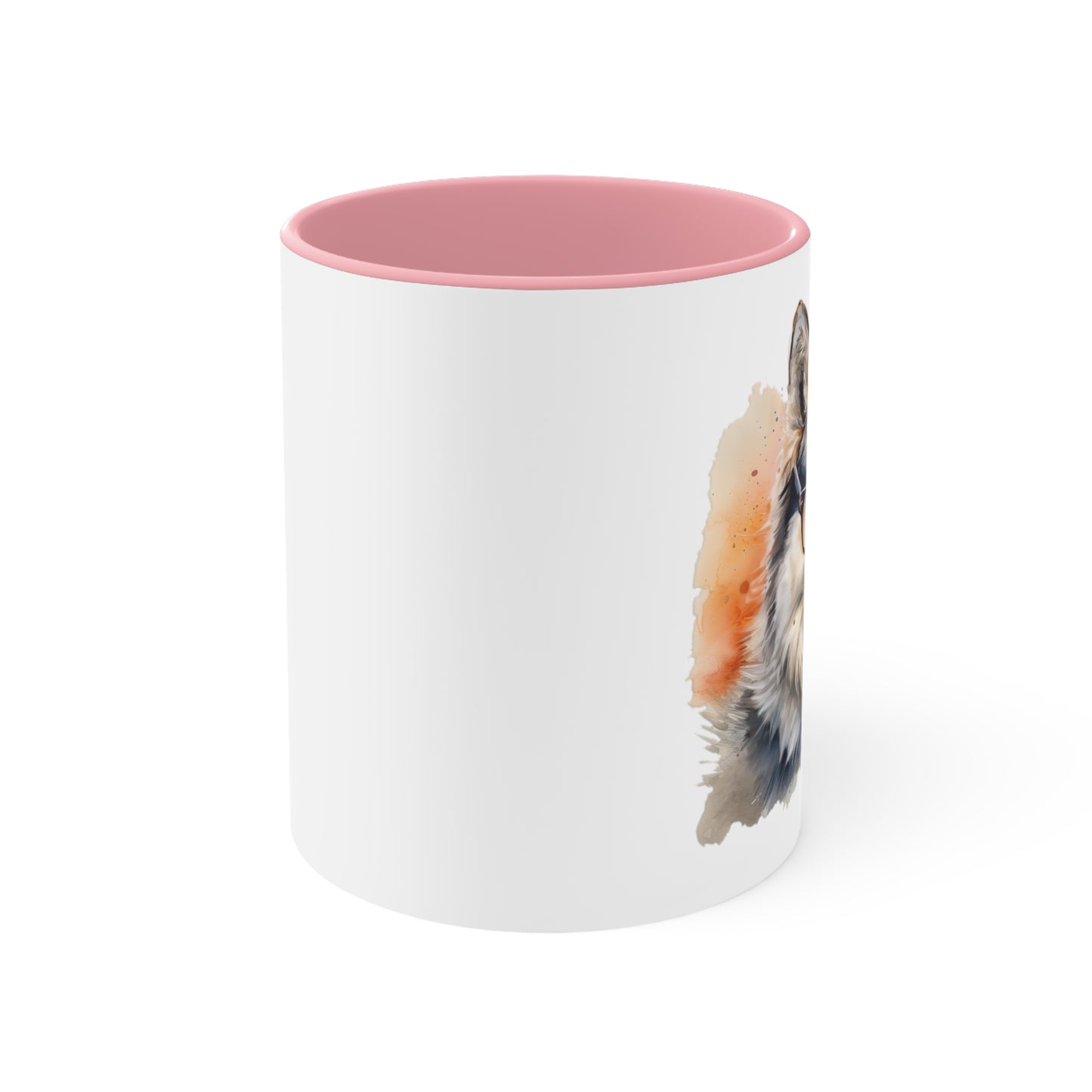 Alaskan Malamute 4 Accent Mugs