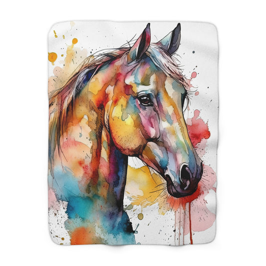 Horse Rescue 2 Sherpa Fleece Blanket
