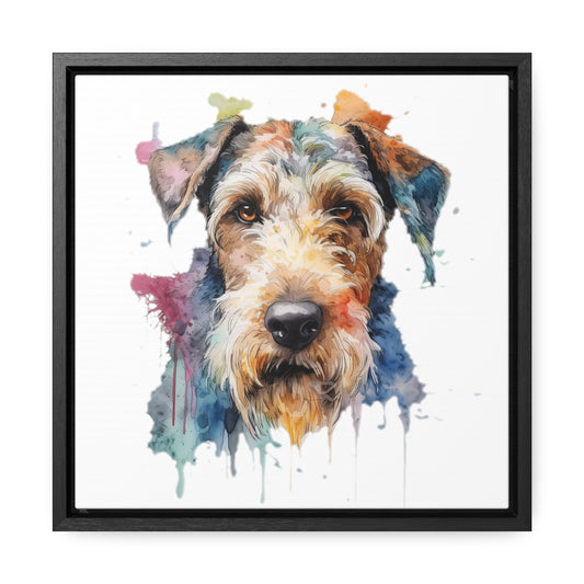 Airedale Terrier 2 Gallery Canvas Wraps, Square Frame