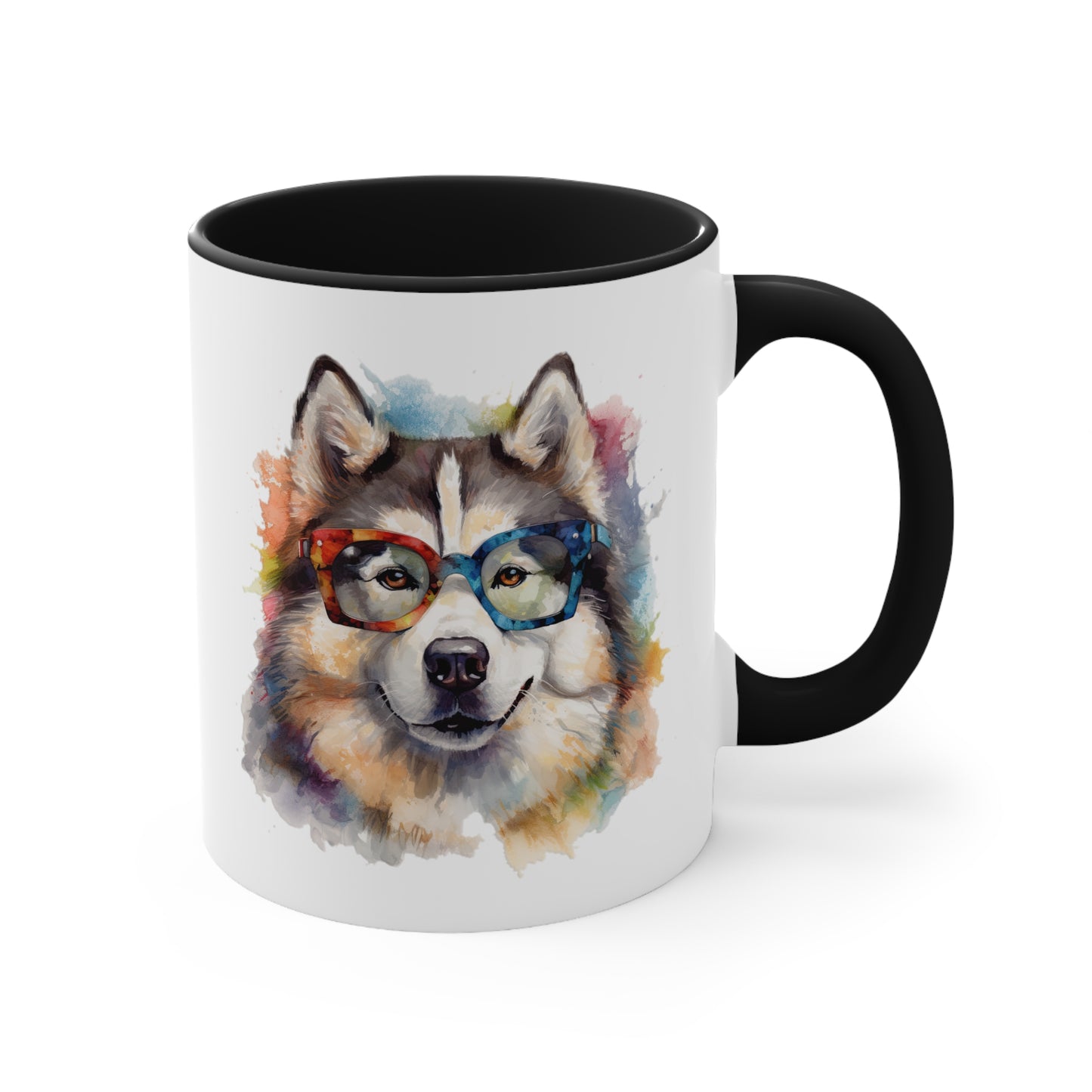 Alaskan Malamute 5 Accent Mugs