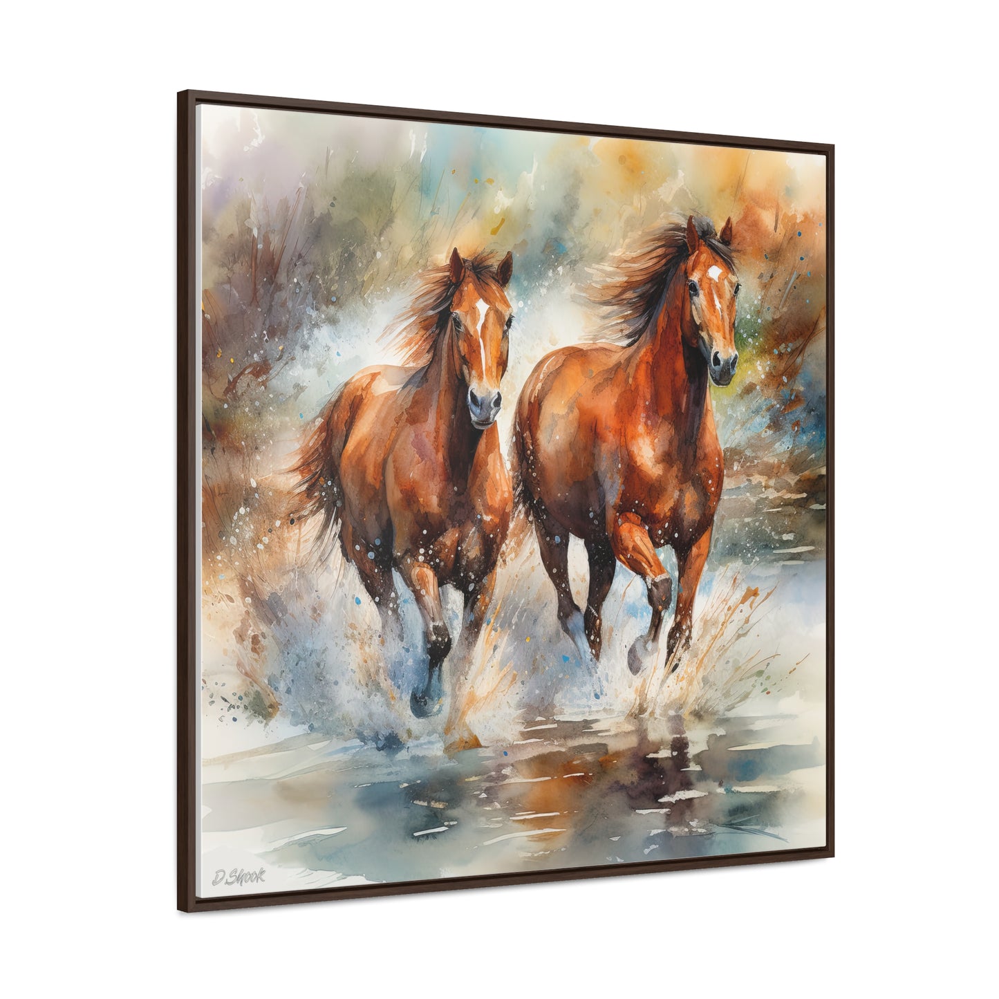 Horse Rescue 17 Gallery Canvas Wraps, Square Frame