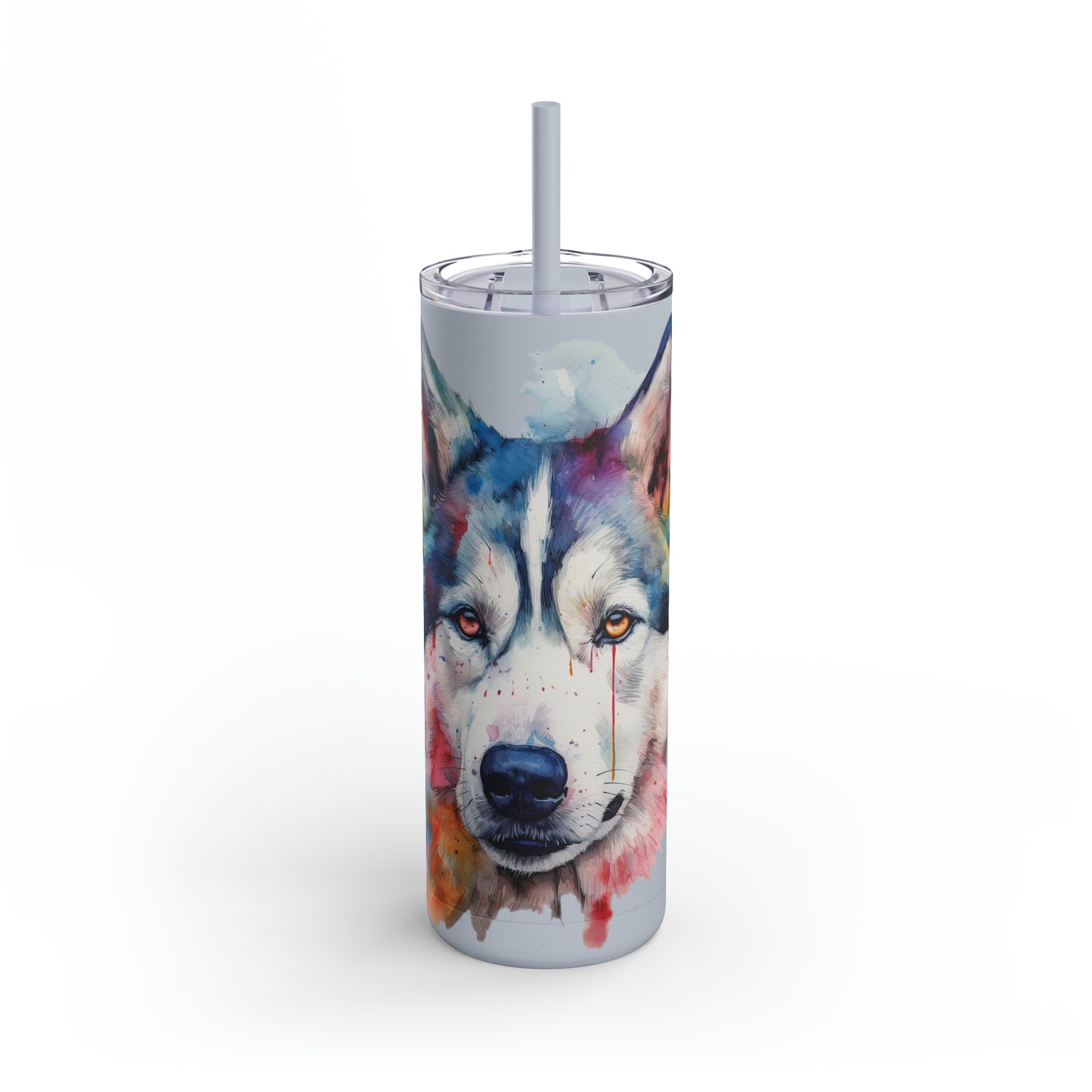 Siberian Husky 2 Maars Maker Skinny Matte Tumbler, 20oz
