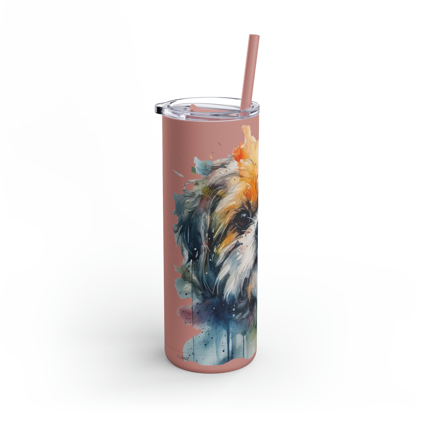 Shih Tzu 3 Maars Maker Skinny Matte Tumbler, 20oz