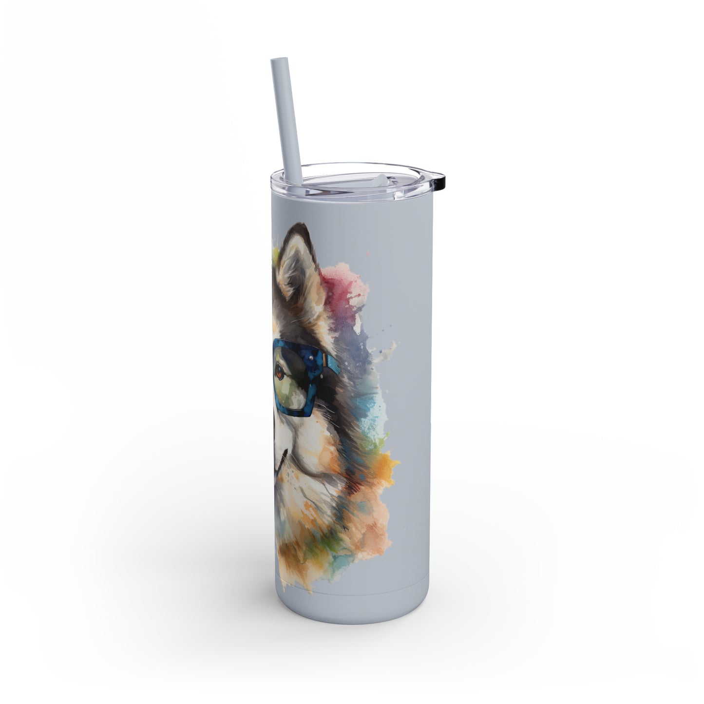 Alaskan Malamute 5 Maars Maker Skinny Matte Tumbler, 20oz