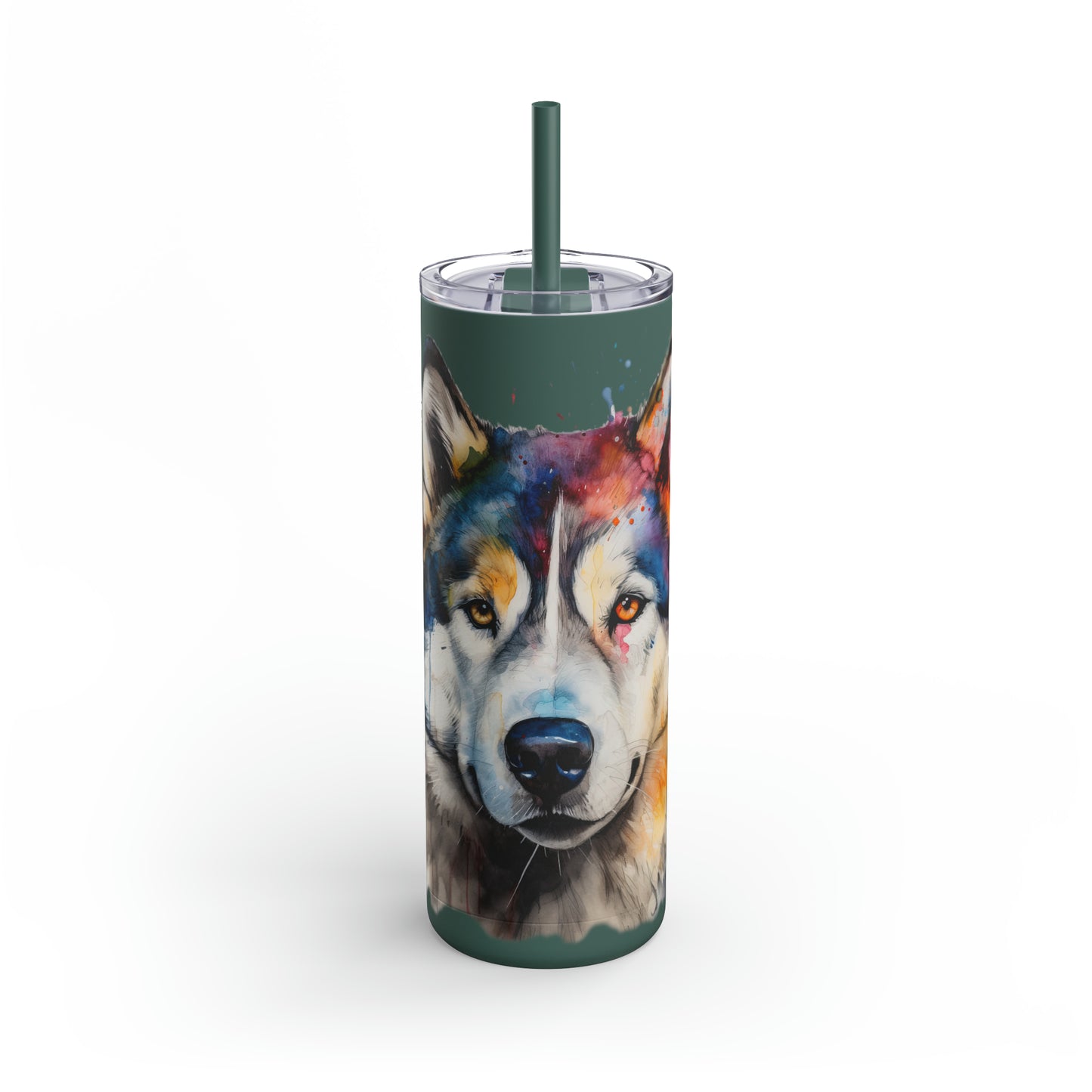 Alaskan Malamute 3 Maars Maker Skinny Matte Tumbler, 20oz