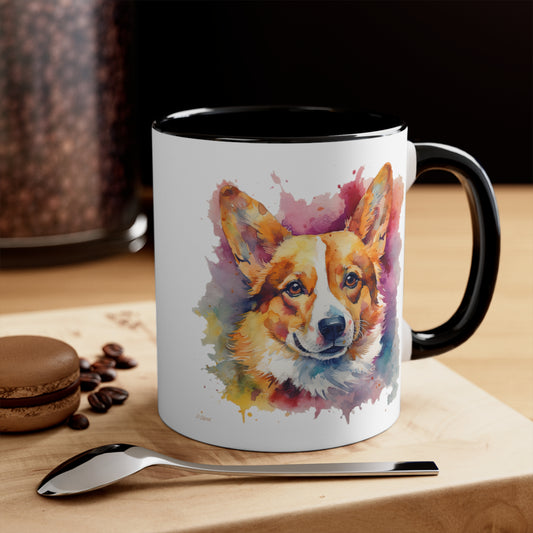 Pembroke Welsh Corgi 1 Accent Mugs