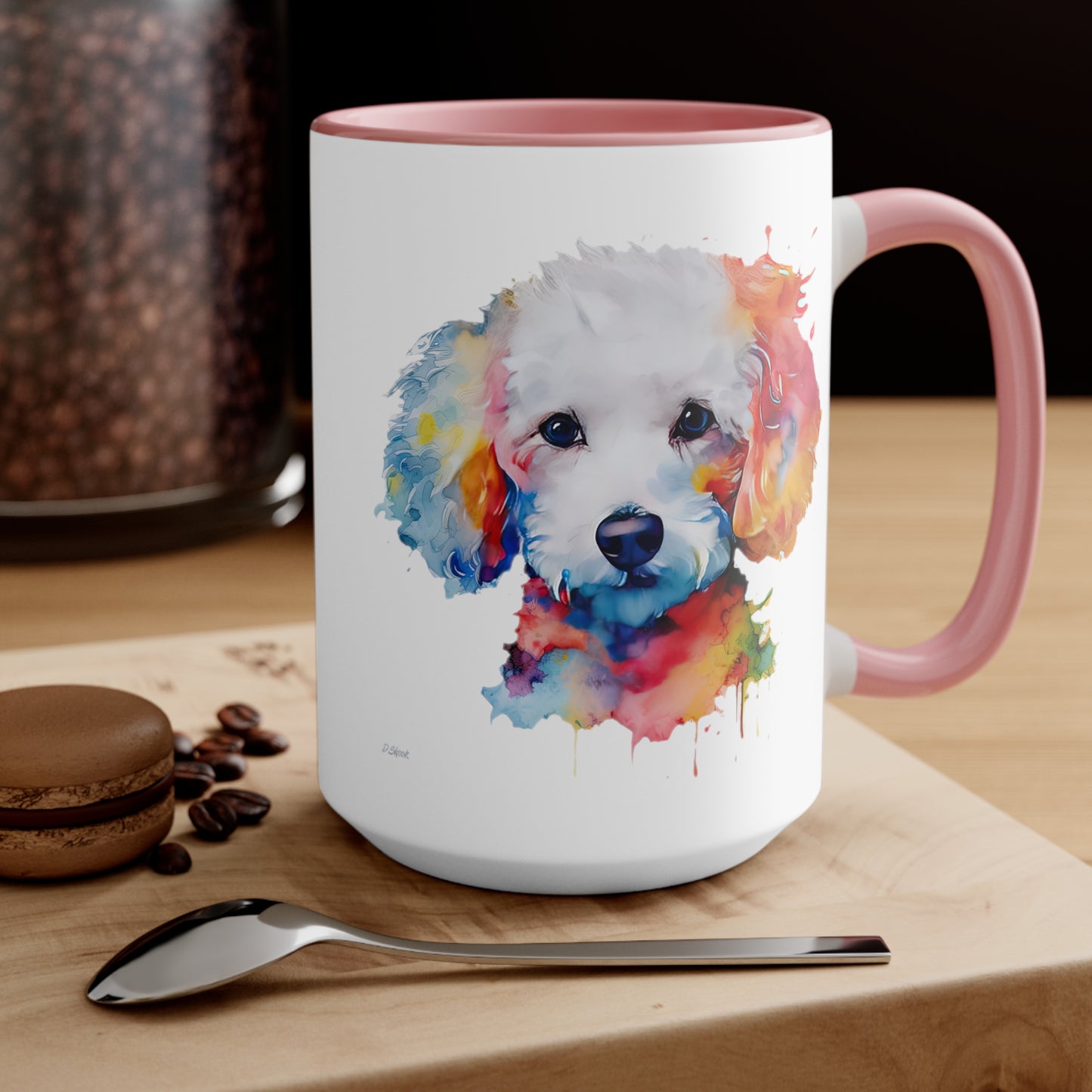 Poodle 8 Accent Mugs