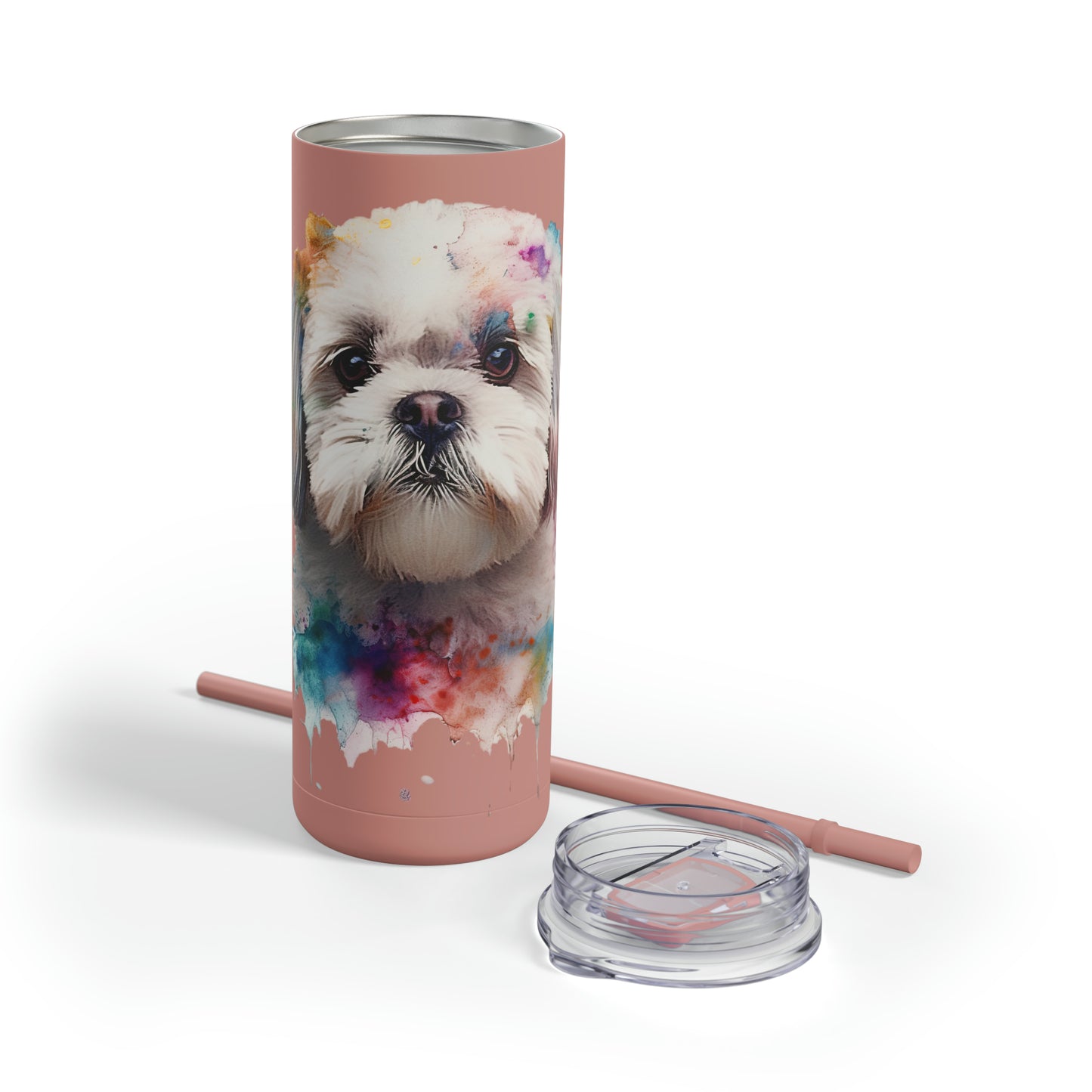Shih Tzu 6 Maars Maker Skinny Matte Tumbler, 20oz