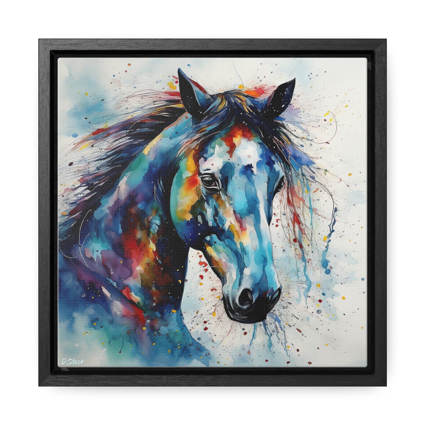 Wild Horse Gallery Canvas Wraps, Square Frame