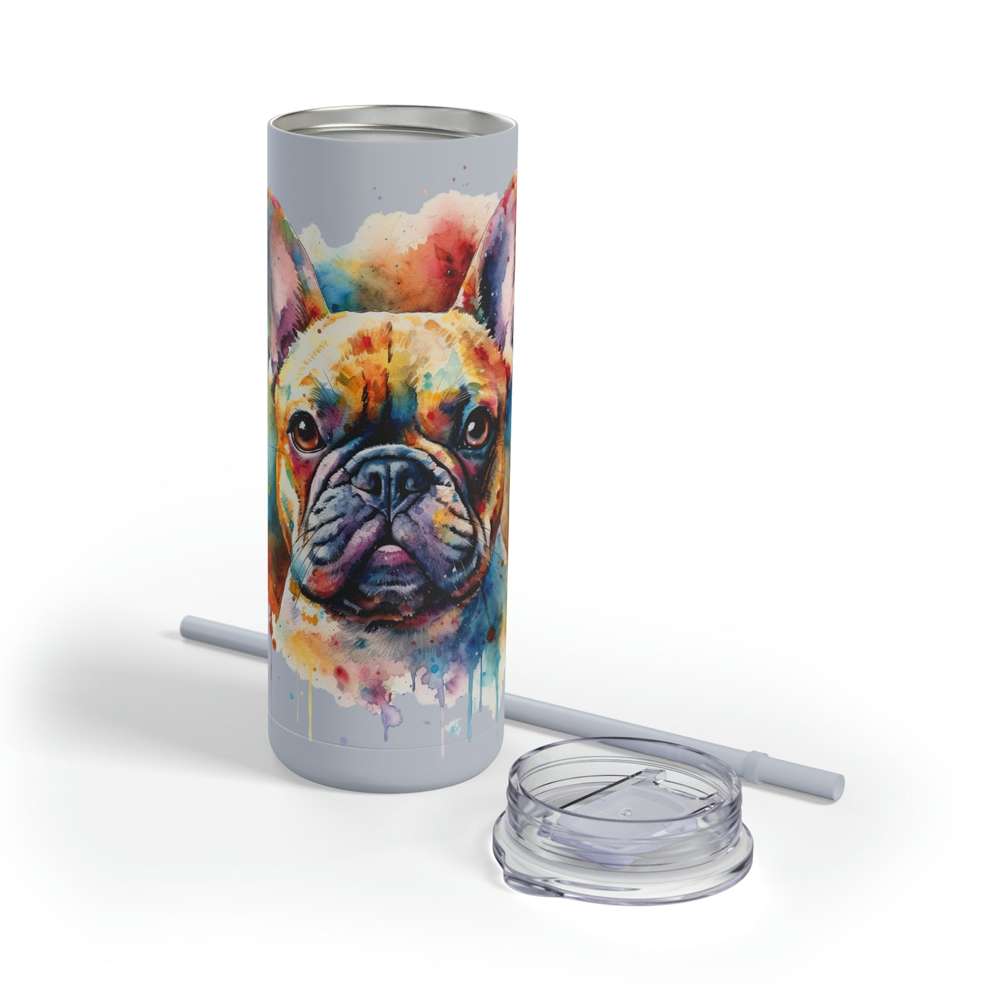 French Bulldog 1 Maars Maker Skinny Matte Tumbler, 20oz