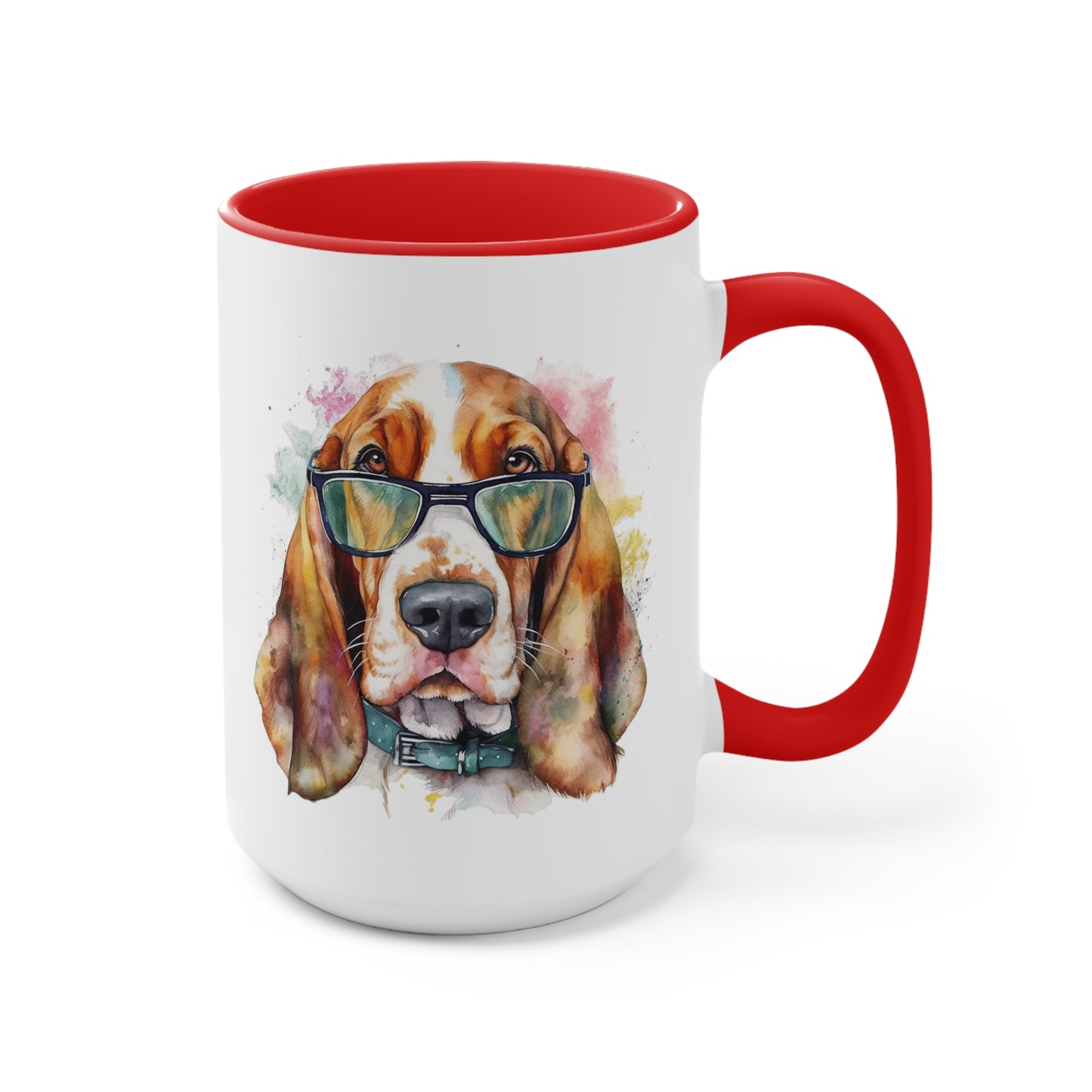 Basset Hound 6 Accent Mugs