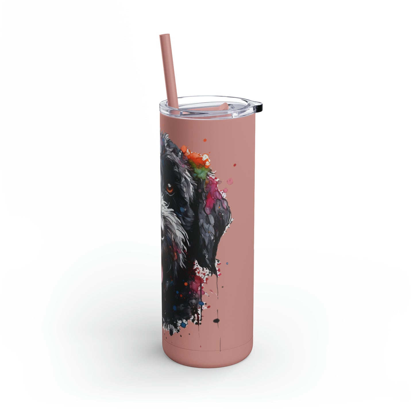 Portuguese Water Dog 4 Maars Maker Skinny Matte Tumbler, 20oz