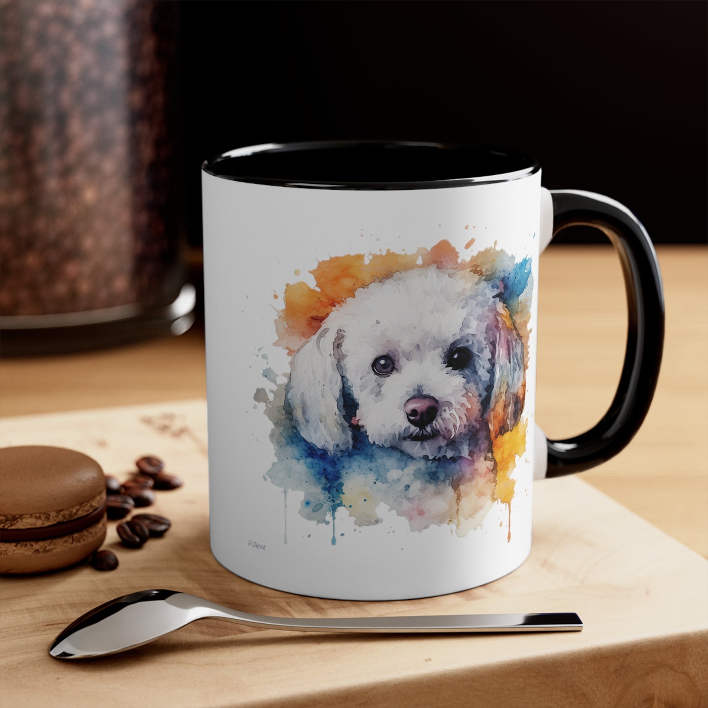 Bichon Frise 3 Accent Mugs