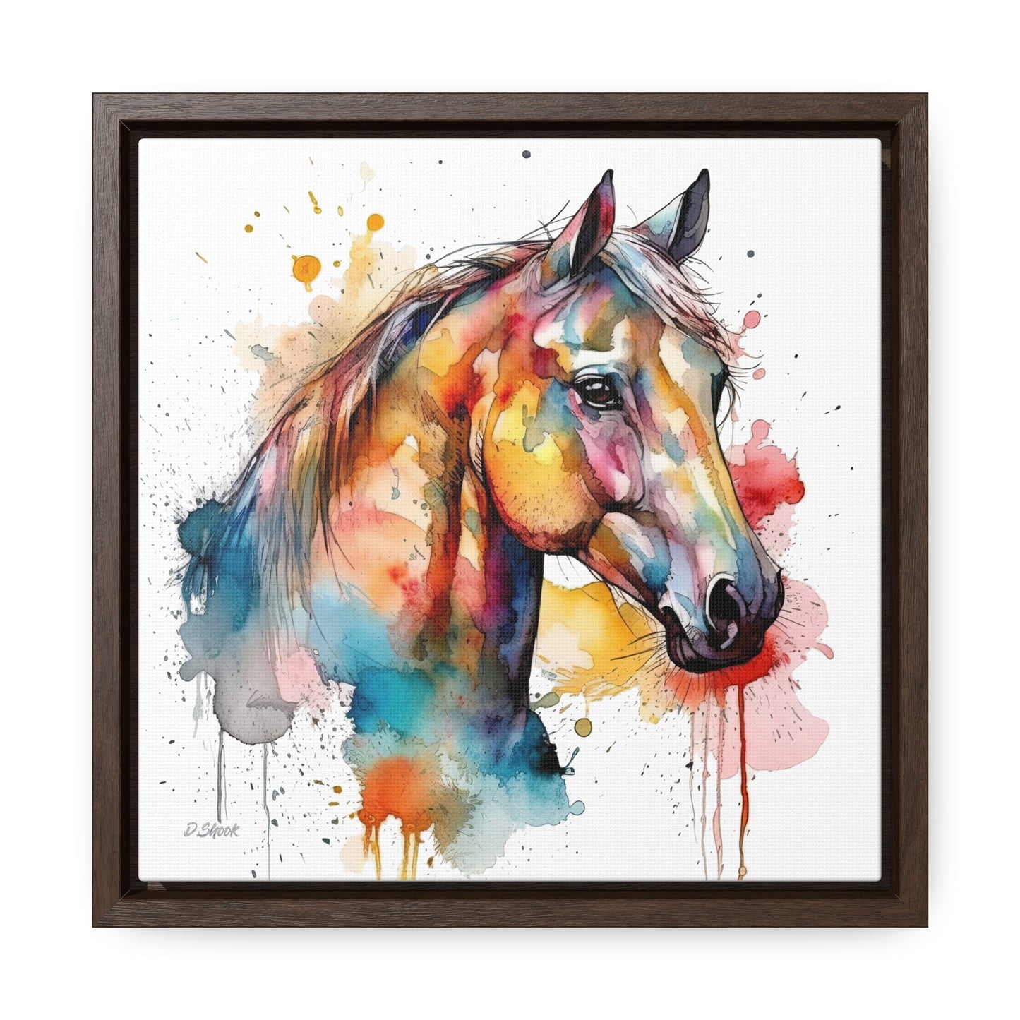 Horse Rescue 2 Gallery Canvas Wraps, Square Frame